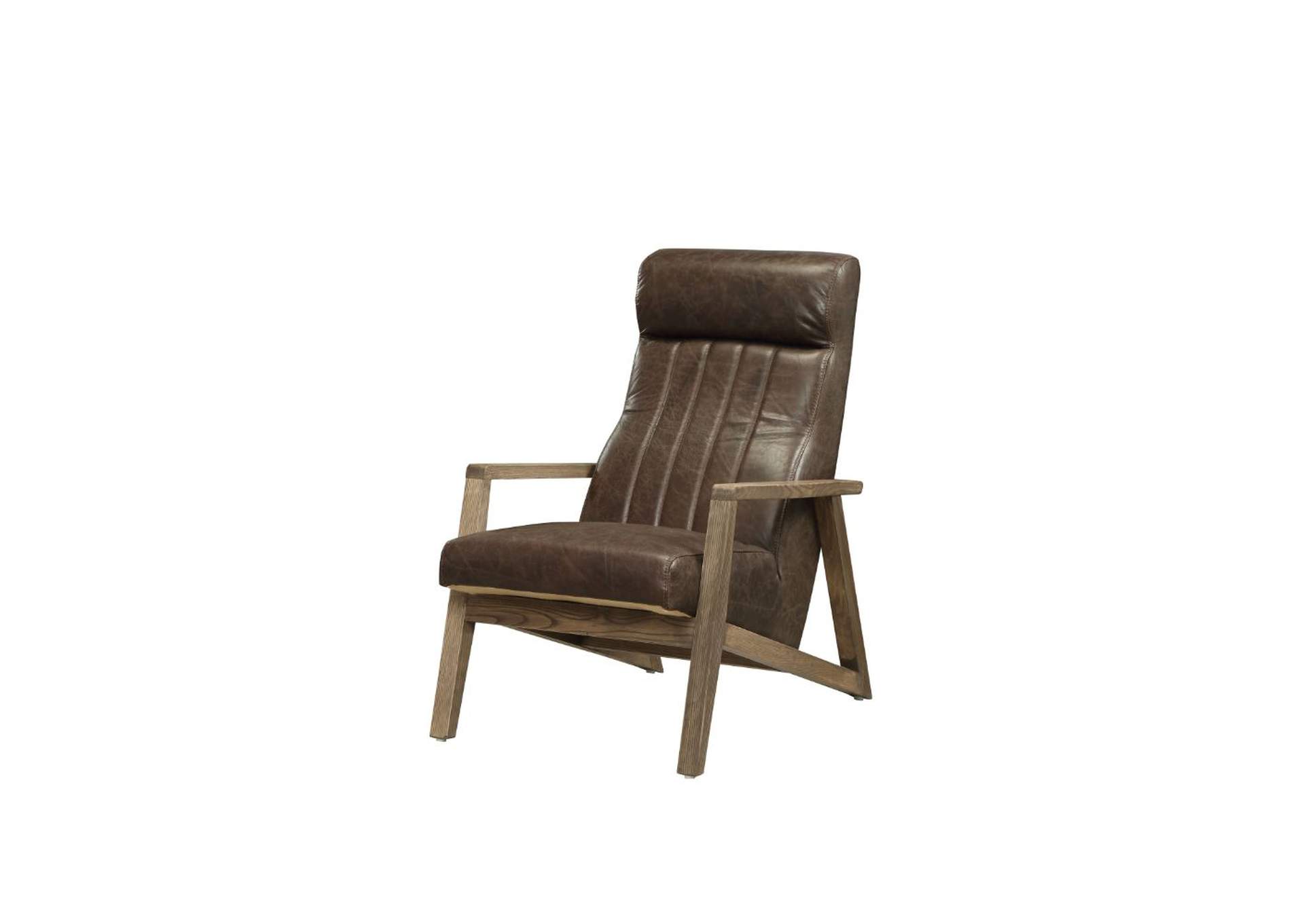 Emint Accent Chair, Distress Chocolate Top Grain Leather image 1