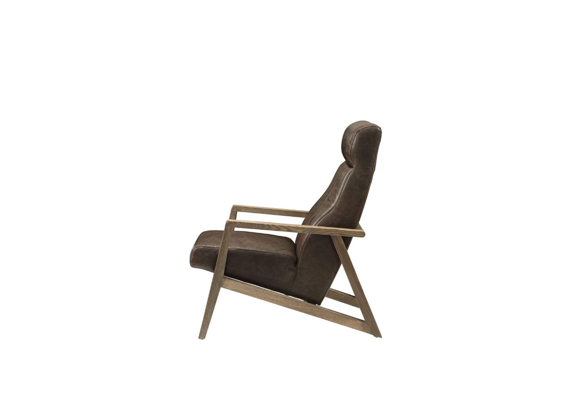 Emint Accent Chair, Distress Chocolate Top Grain Leather image 5