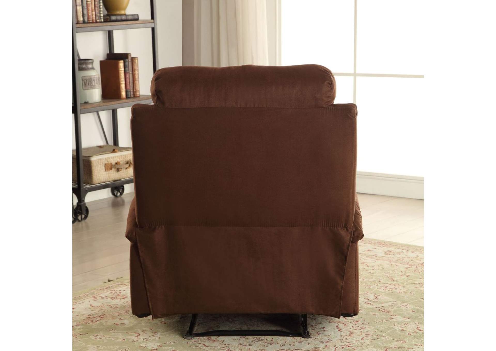 Rosia Recliner, Chocolate Microfiber image 6