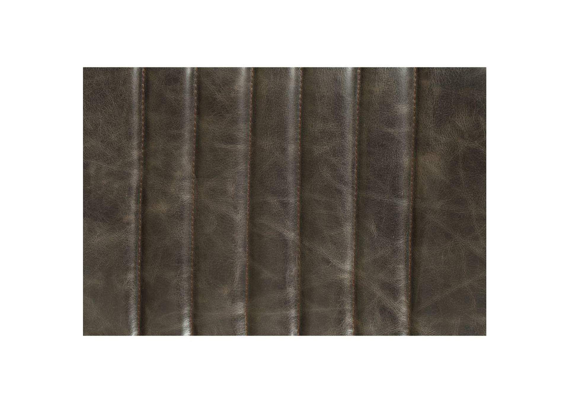 Sarahi 2 Pieces Pack Chair and Ottoman, Distress Espresso Top Grain Leather image 7