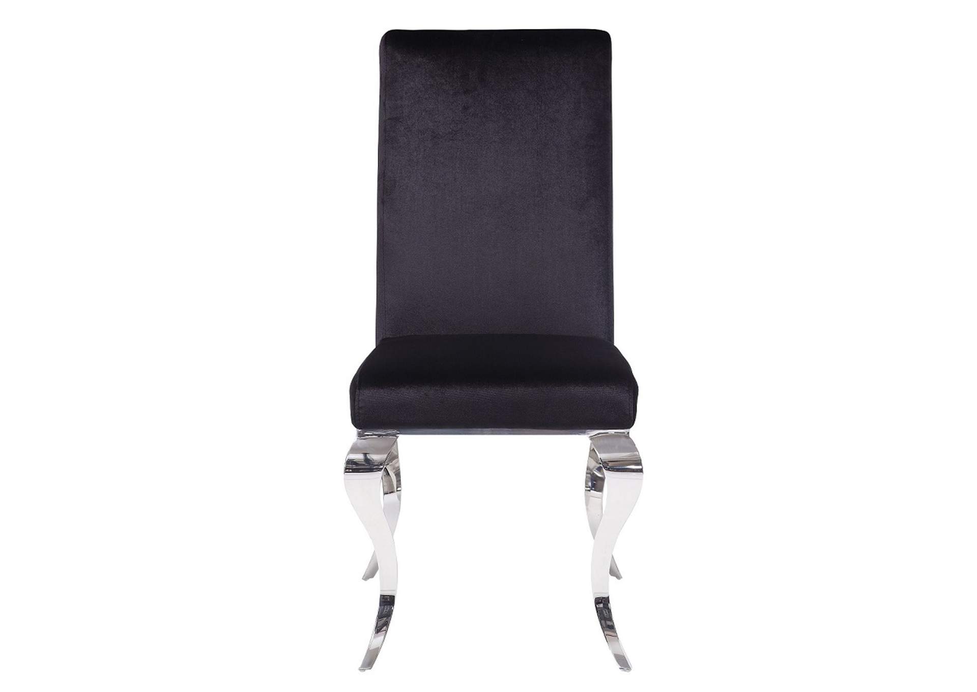 Fabiola Side Chair - Set of 2, Fabric and Stainless Steel