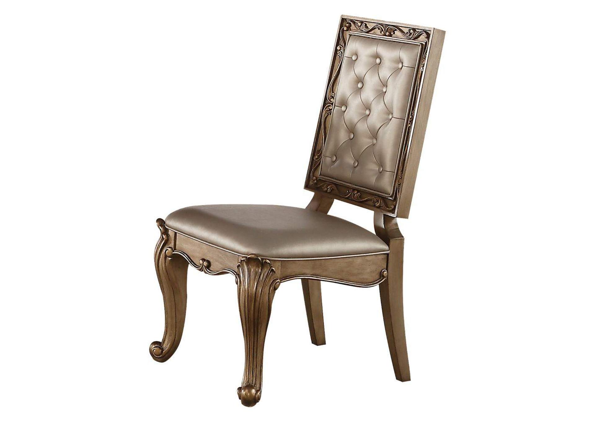 Orianne Champagne Antique Gold Side Chair (2Pc) image 1