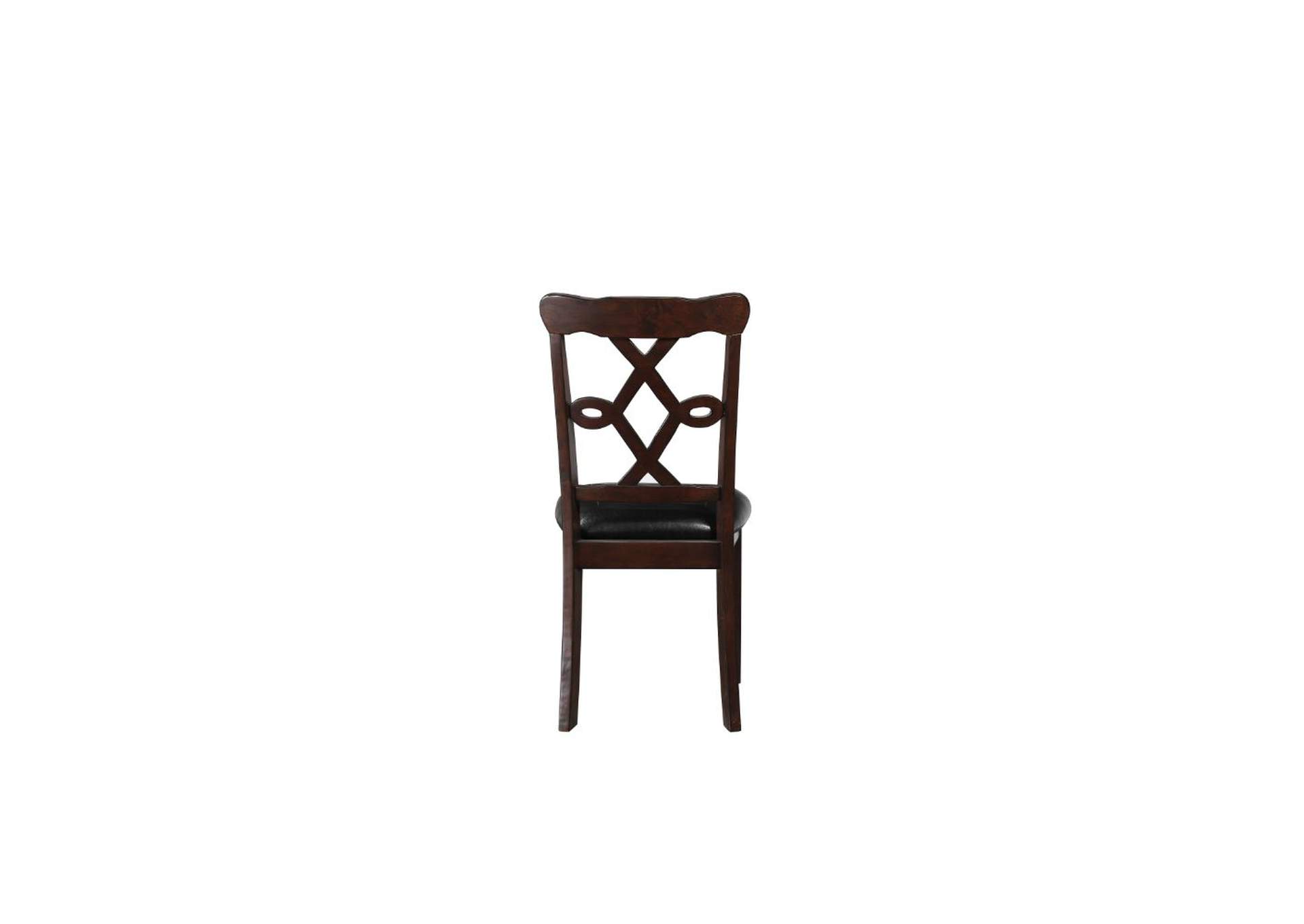Ingeborg 5 Pieces Pack Dining Set, Black Pu and Espresso image 4