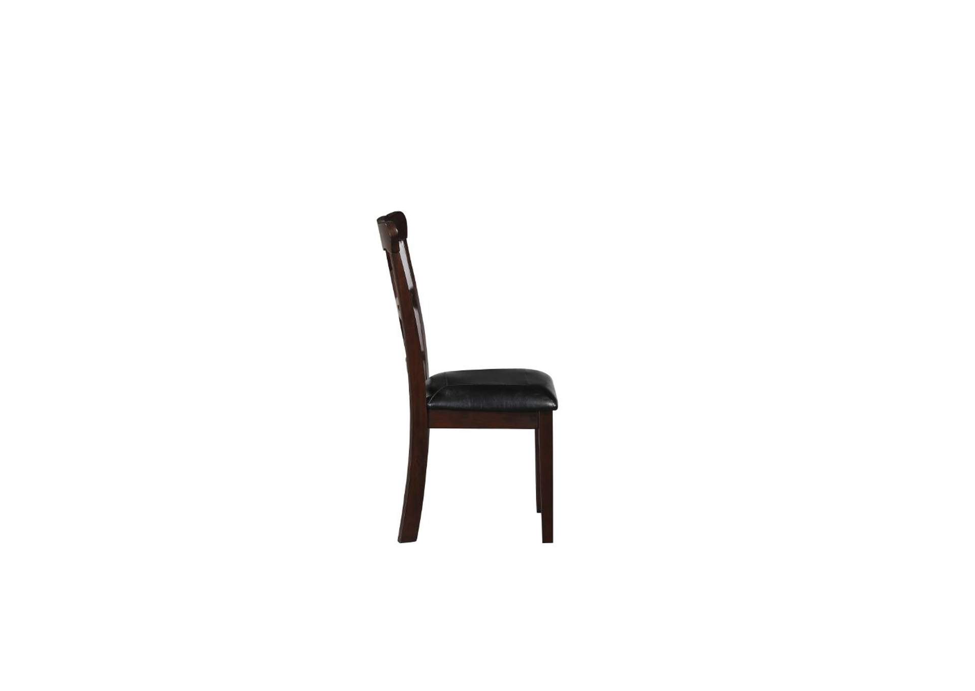 Ingeborg 5 Pieces Pack Dining Set, Black Pu and Espresso image 5