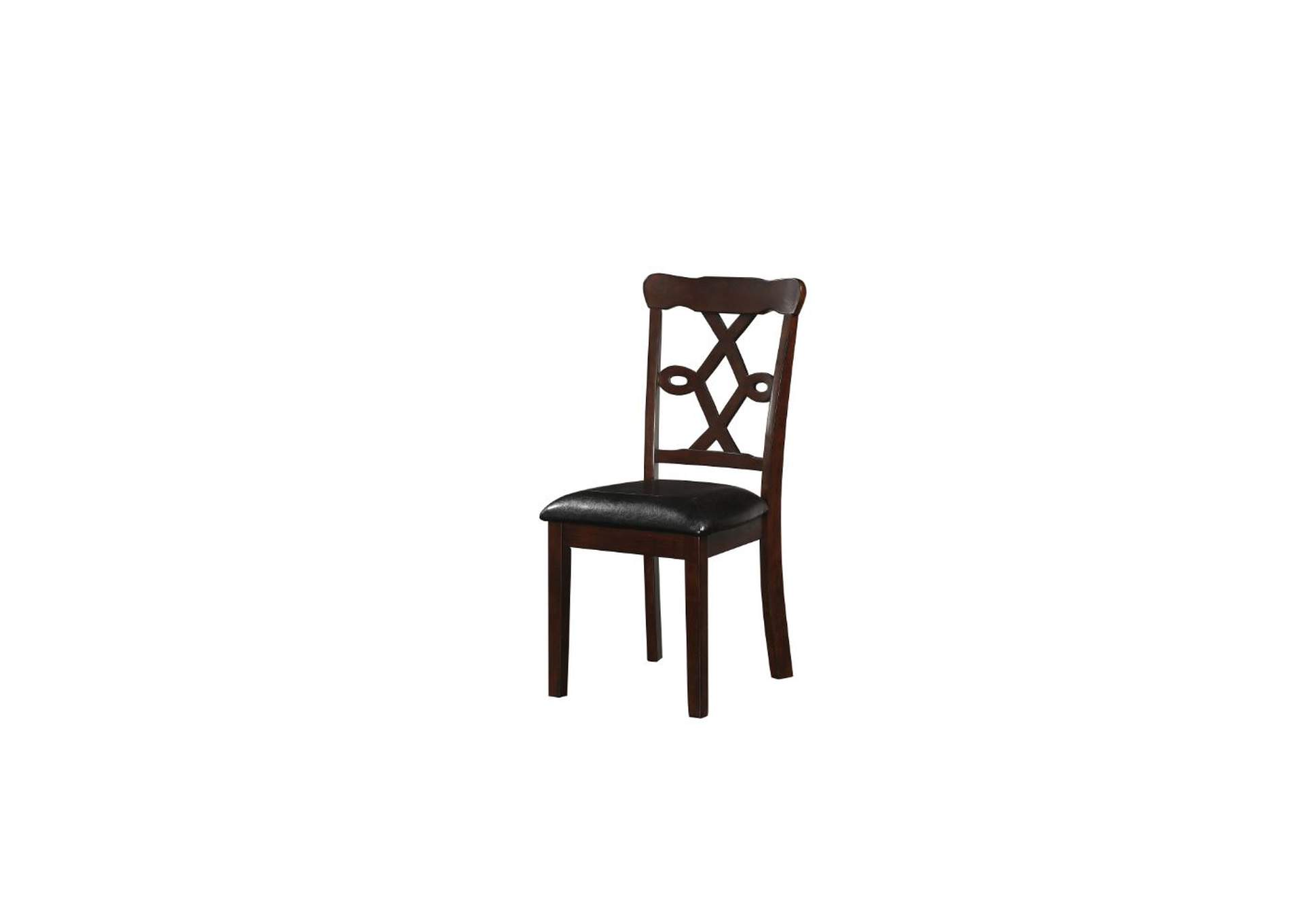 Ingeborg 5 Pieces Pack Dining Set, Black Pu and Espresso image 13