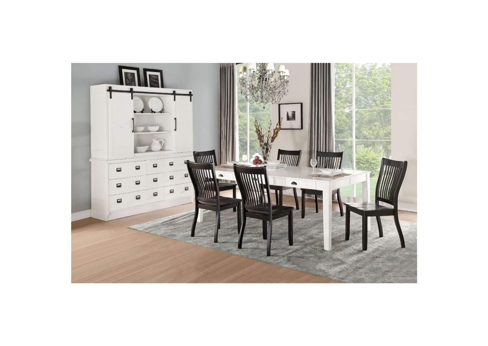 Renske Dining Table, Antique White image 3