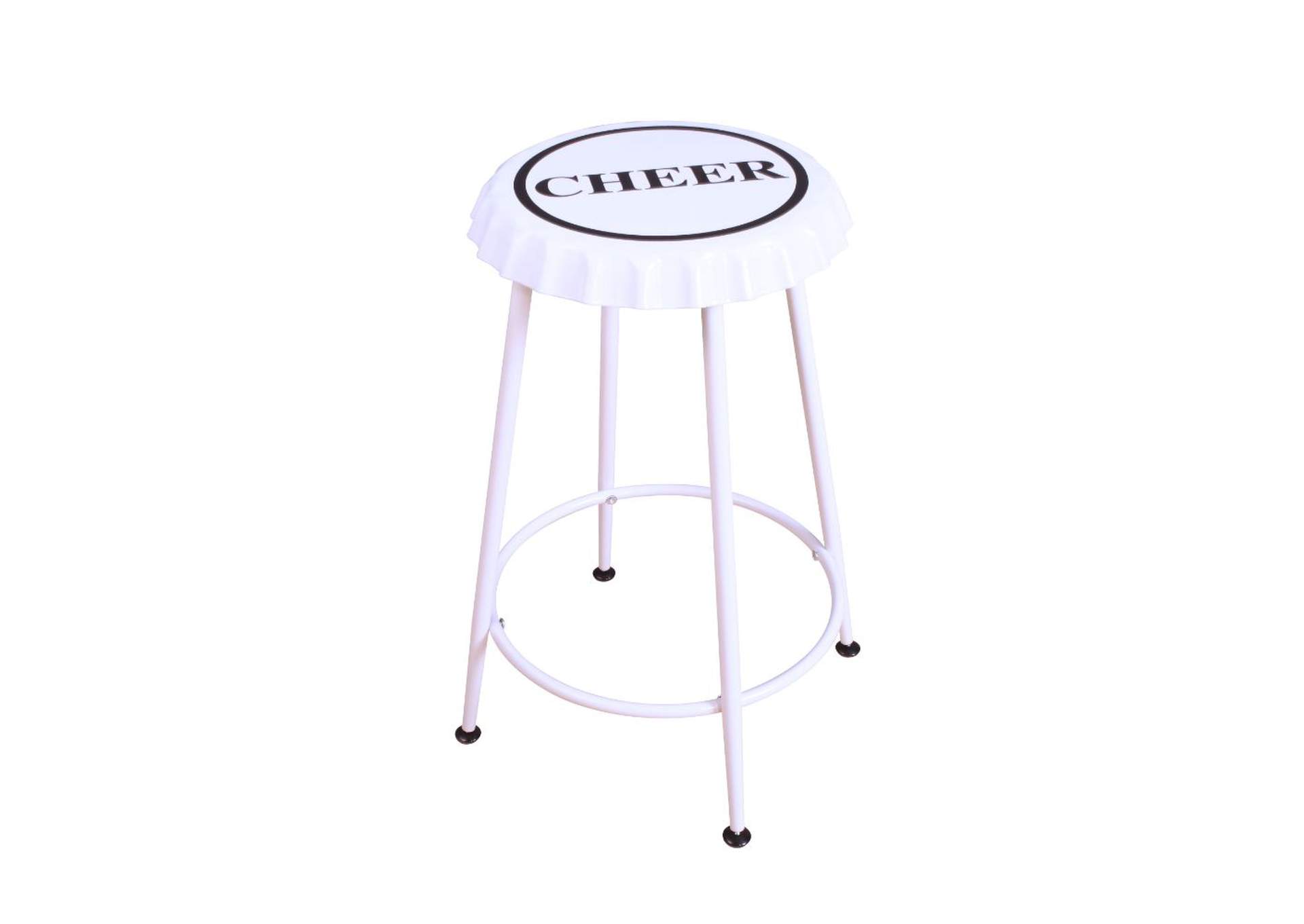 Mant Counter Height Stool - Set of 2, White image 1
