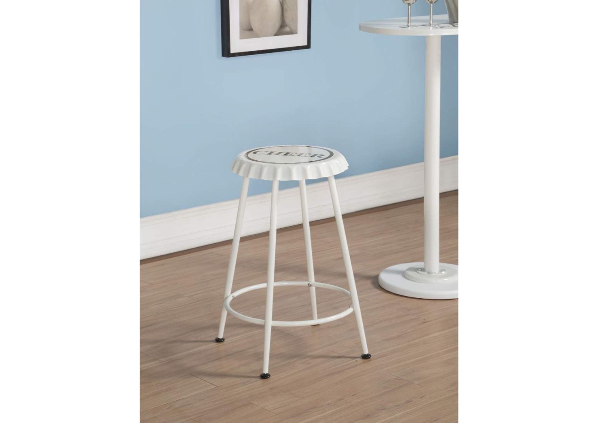 Mant Counter Height Stool - Set of 2, White image 3