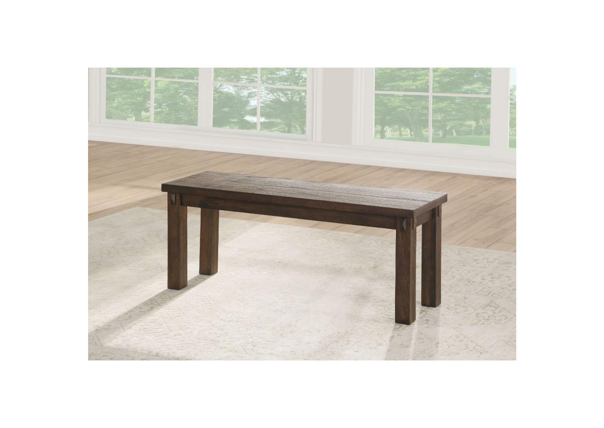Nabirye Bench, Dark Oak image 1