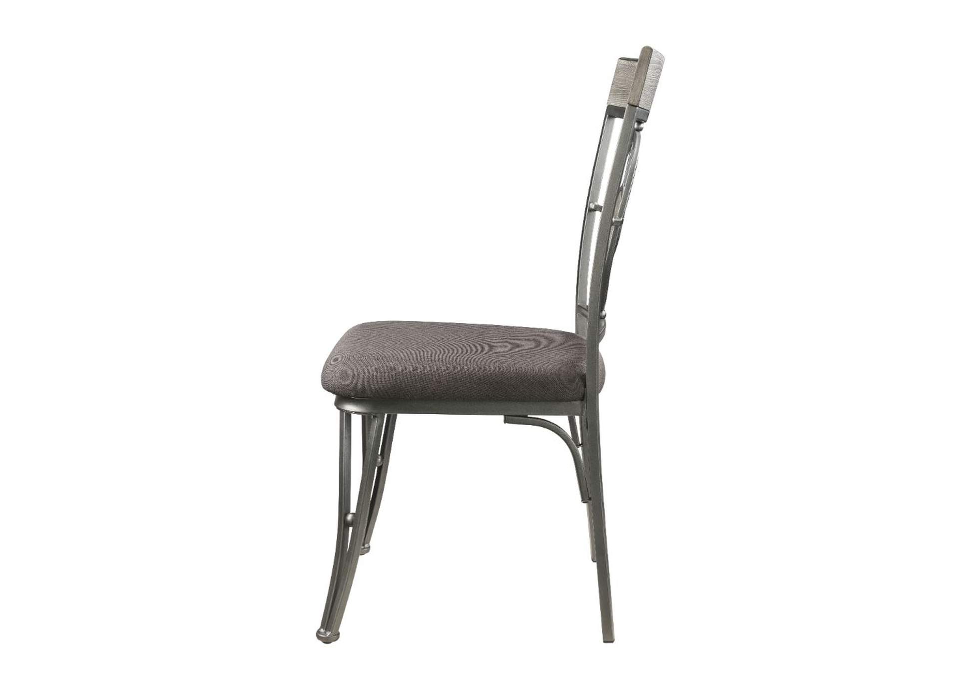 Landis Side Chair - Set of 2, Fabric and Gunmetal image 4