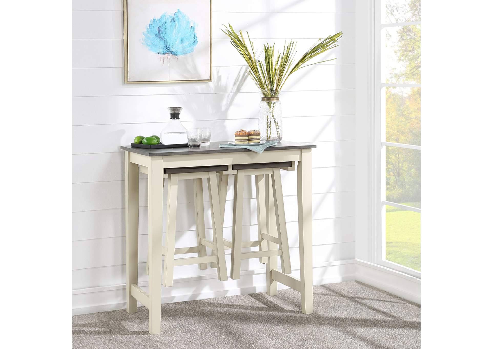 Yobanna 3Pc Pack Counter Height Set