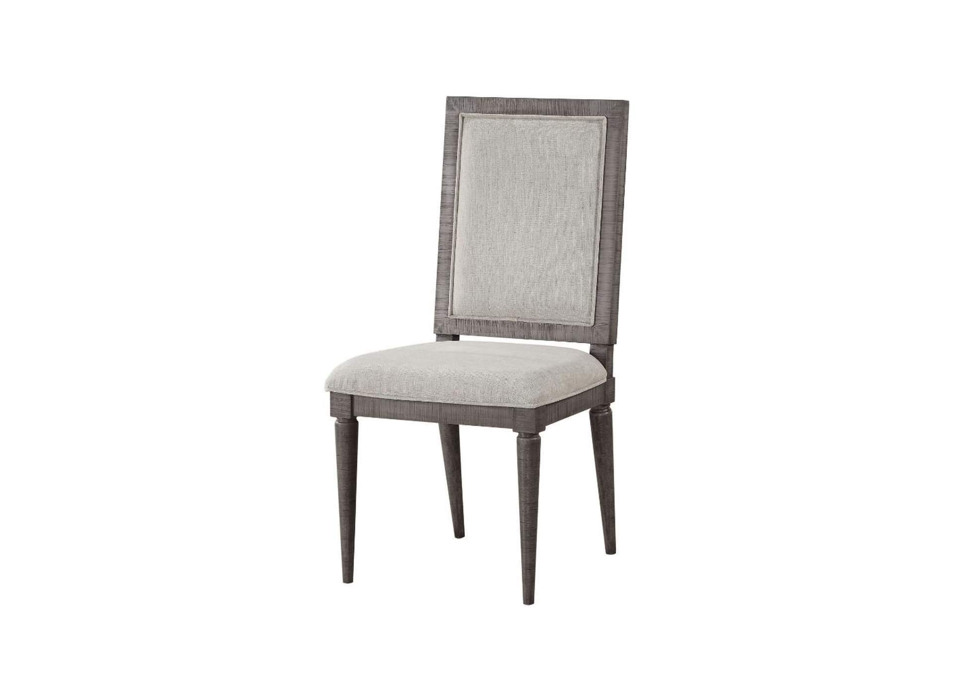Artesia Side Chair - Set of 2, Fabric and Salvaged Natural image 1