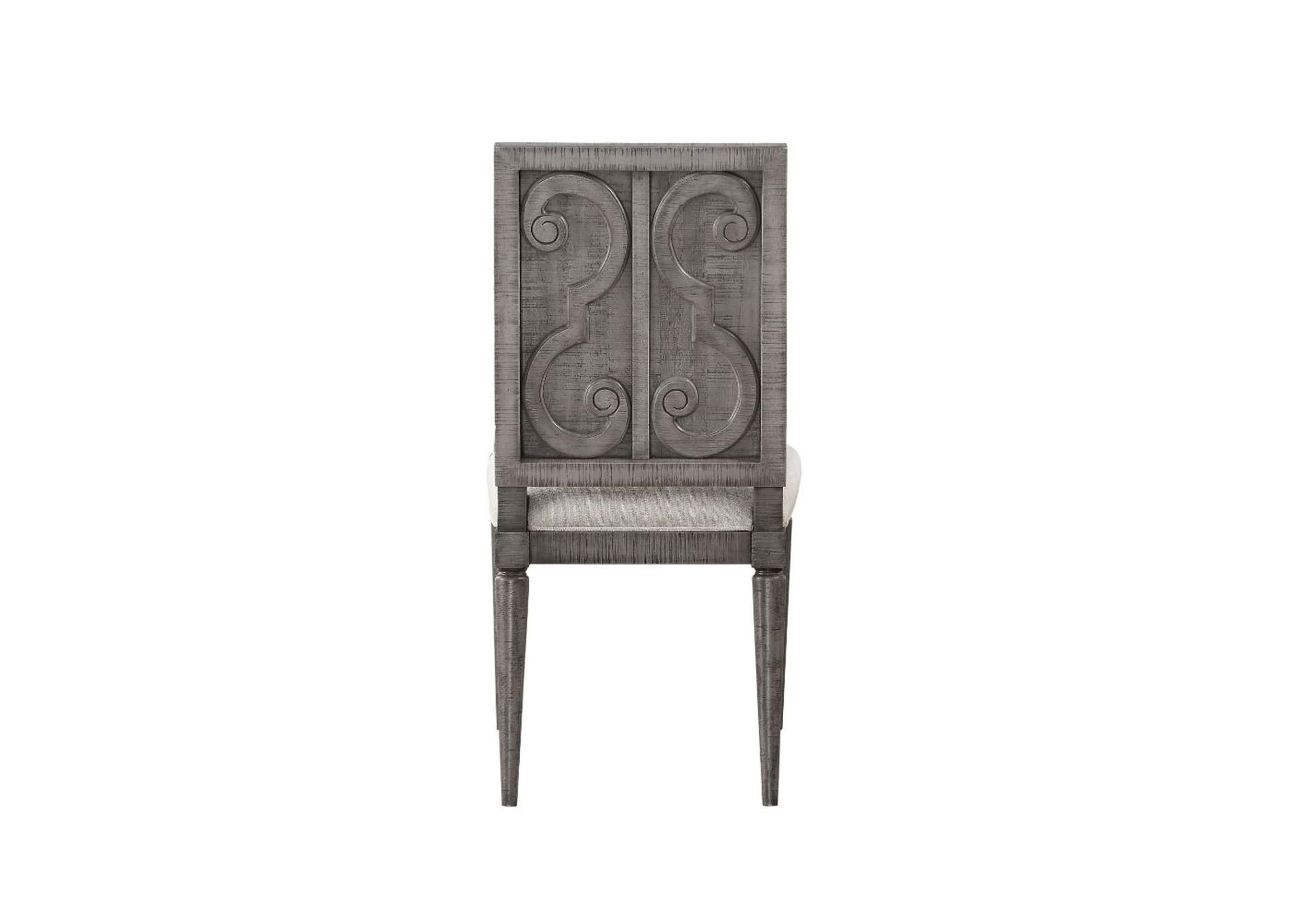 Artesia Side Chair - Set of 2, Fabric and Salvaged Natural image 5