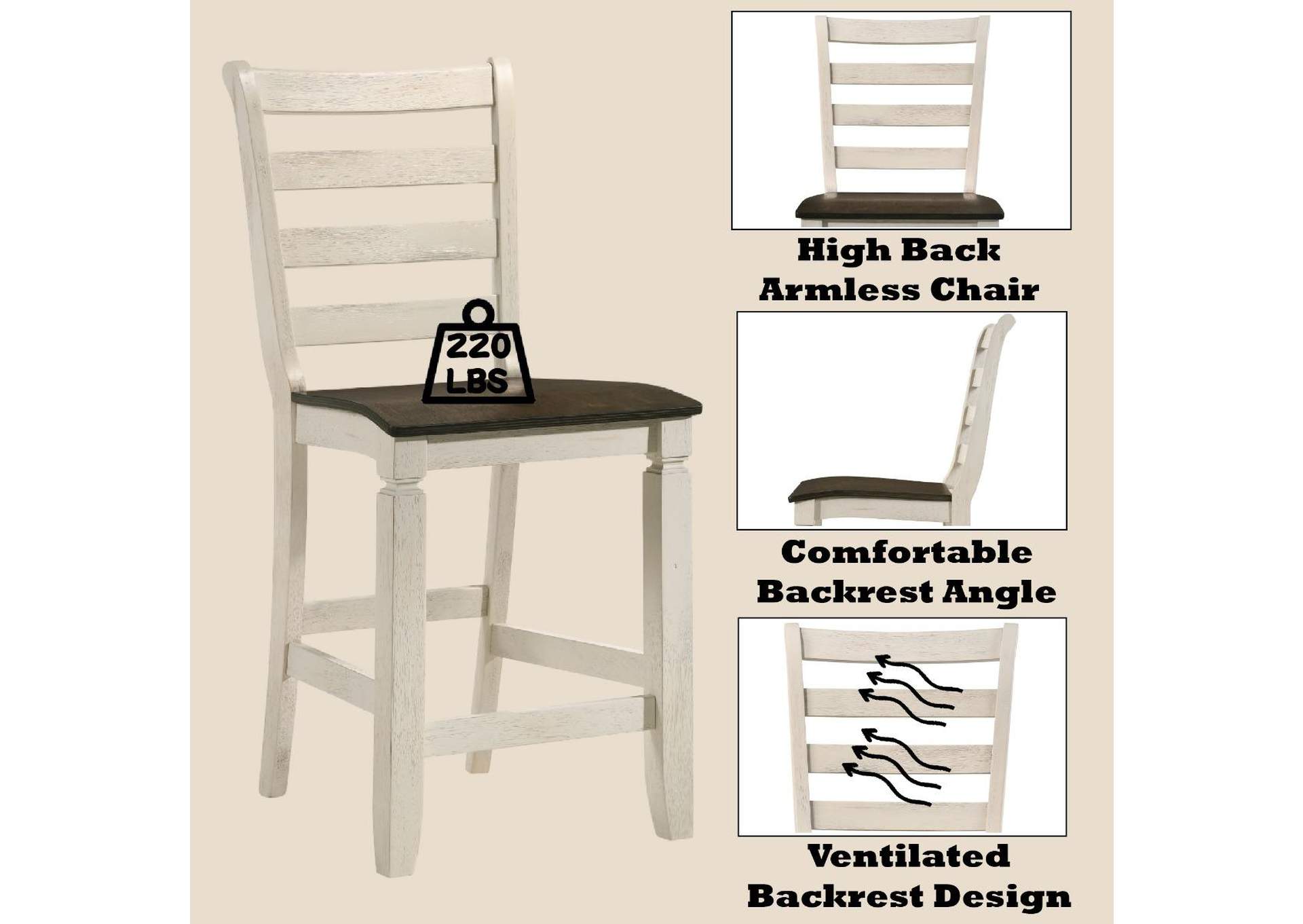 Tasnim Counter Height Chair - Set of 2 image 10