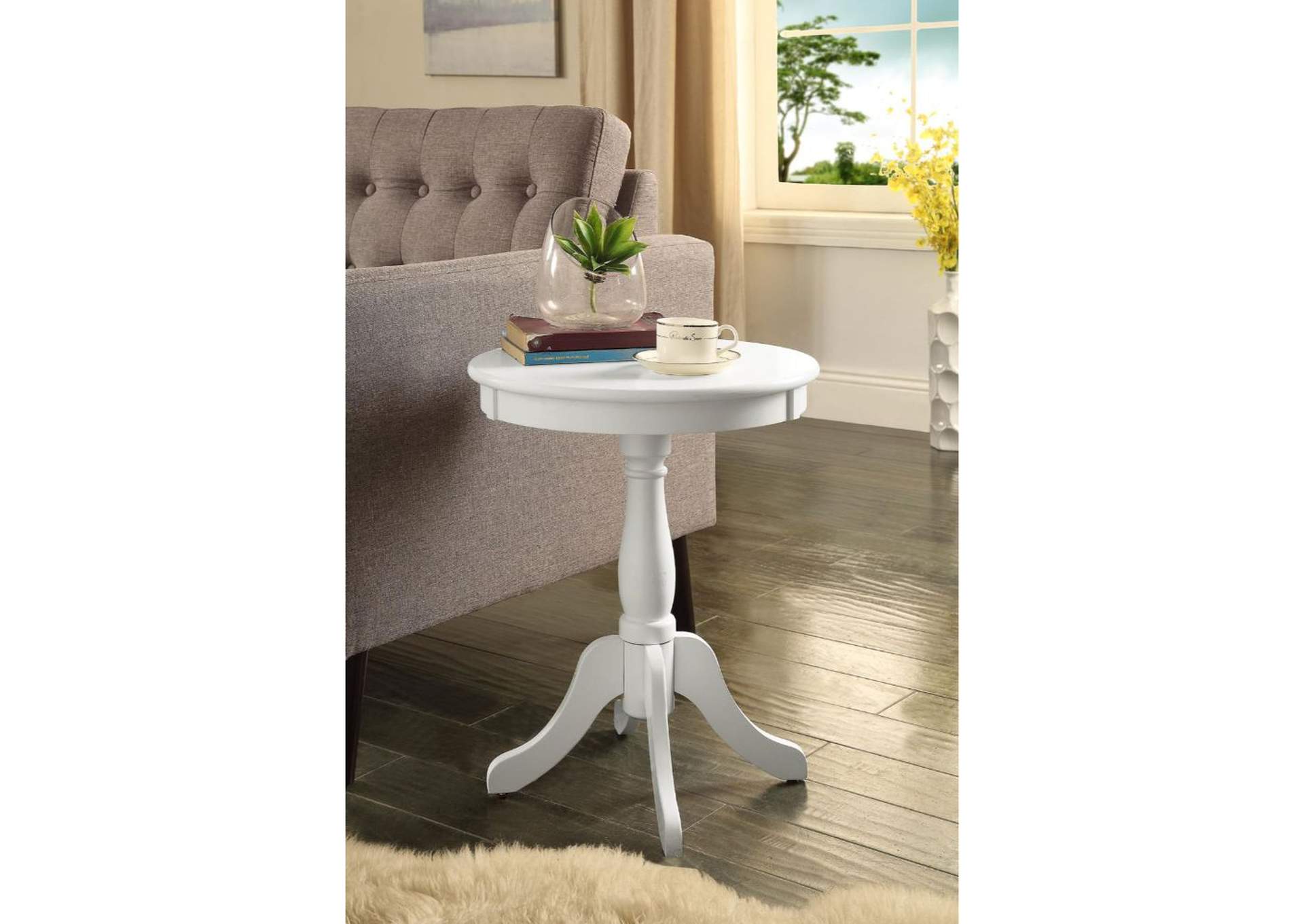 Alger Side Table, White image 4
