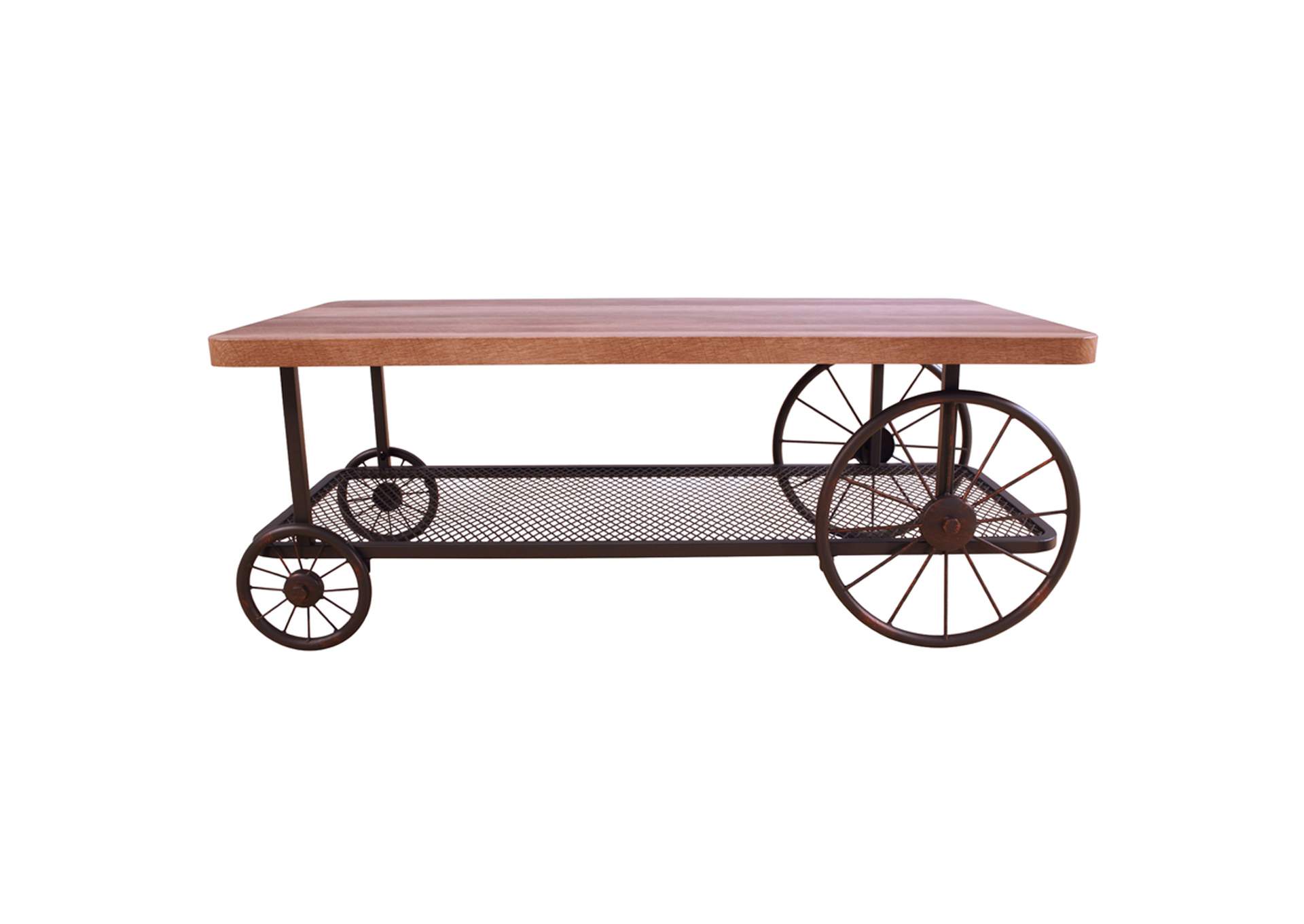 Francie Coffee Table, Oak and Antique Gray