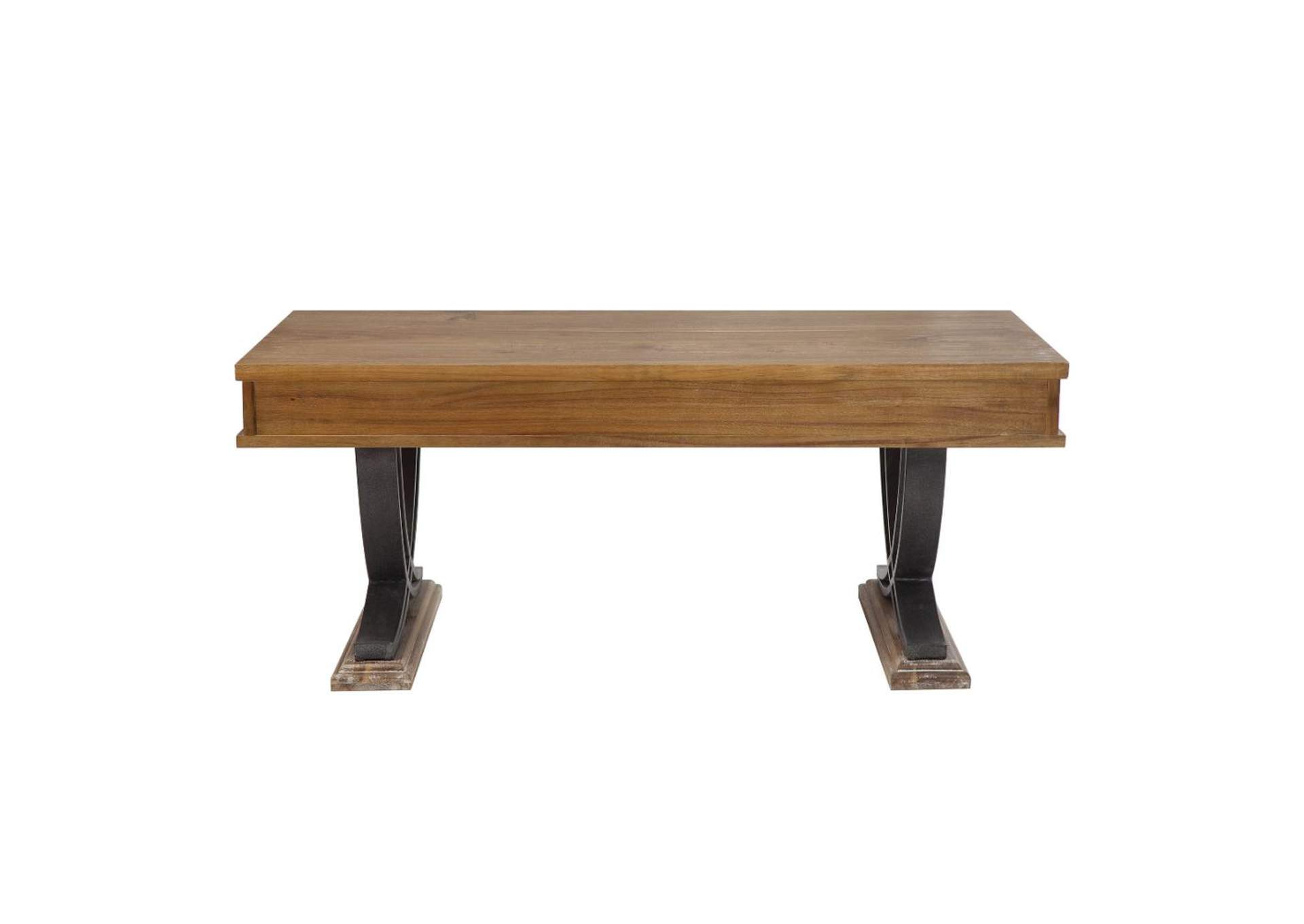 Pellio Coffee Table, Antique Oak and Black image 5