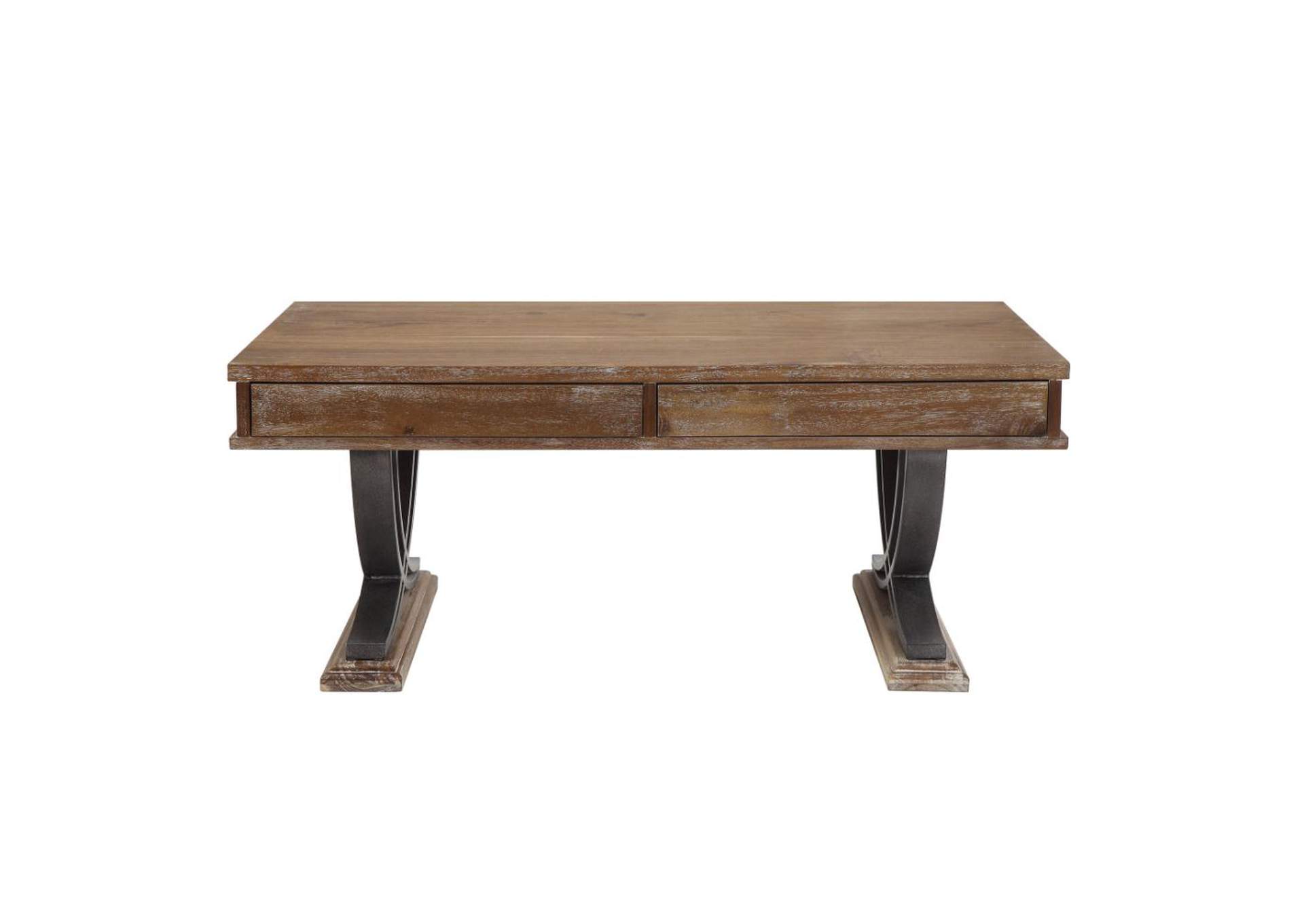 Pellio Coffee Table, Antique Oak and Black image 6