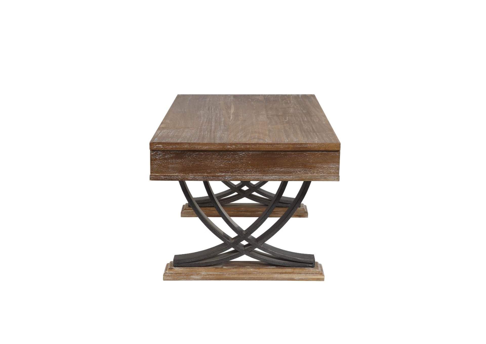 Pellio Coffee Table, Antique Oak and Black image 7