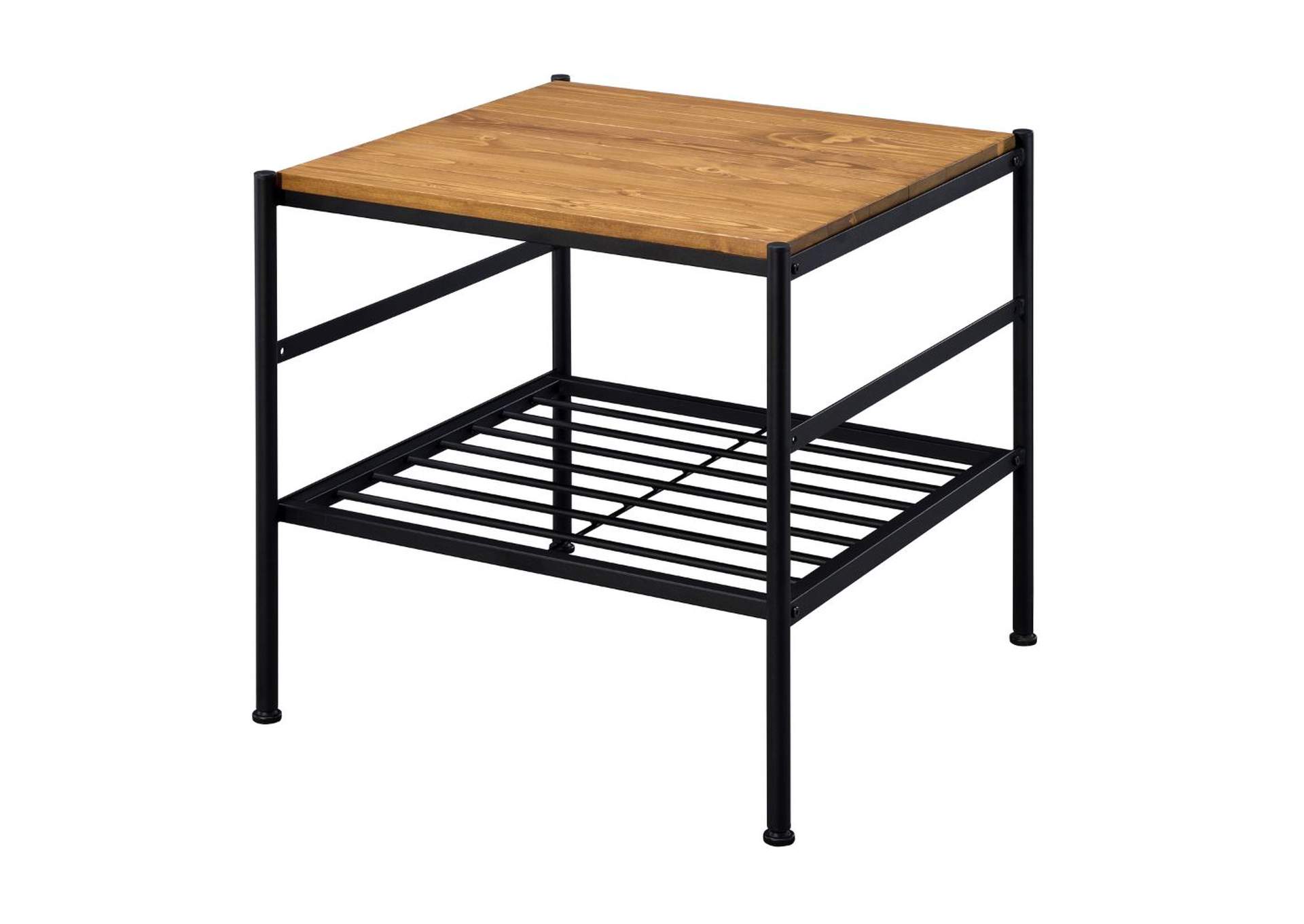 Kande End Table, Oak and Black image 1