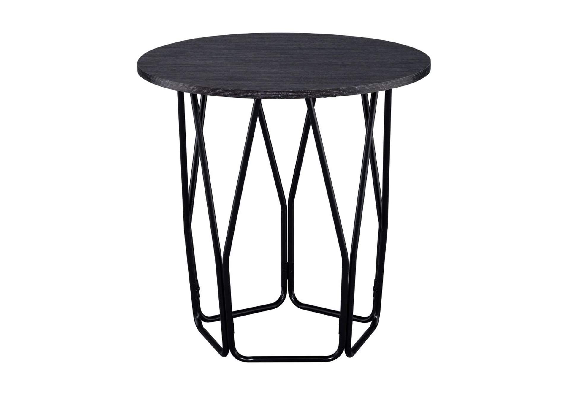 Sytira End Table, Espresso and Black image 1