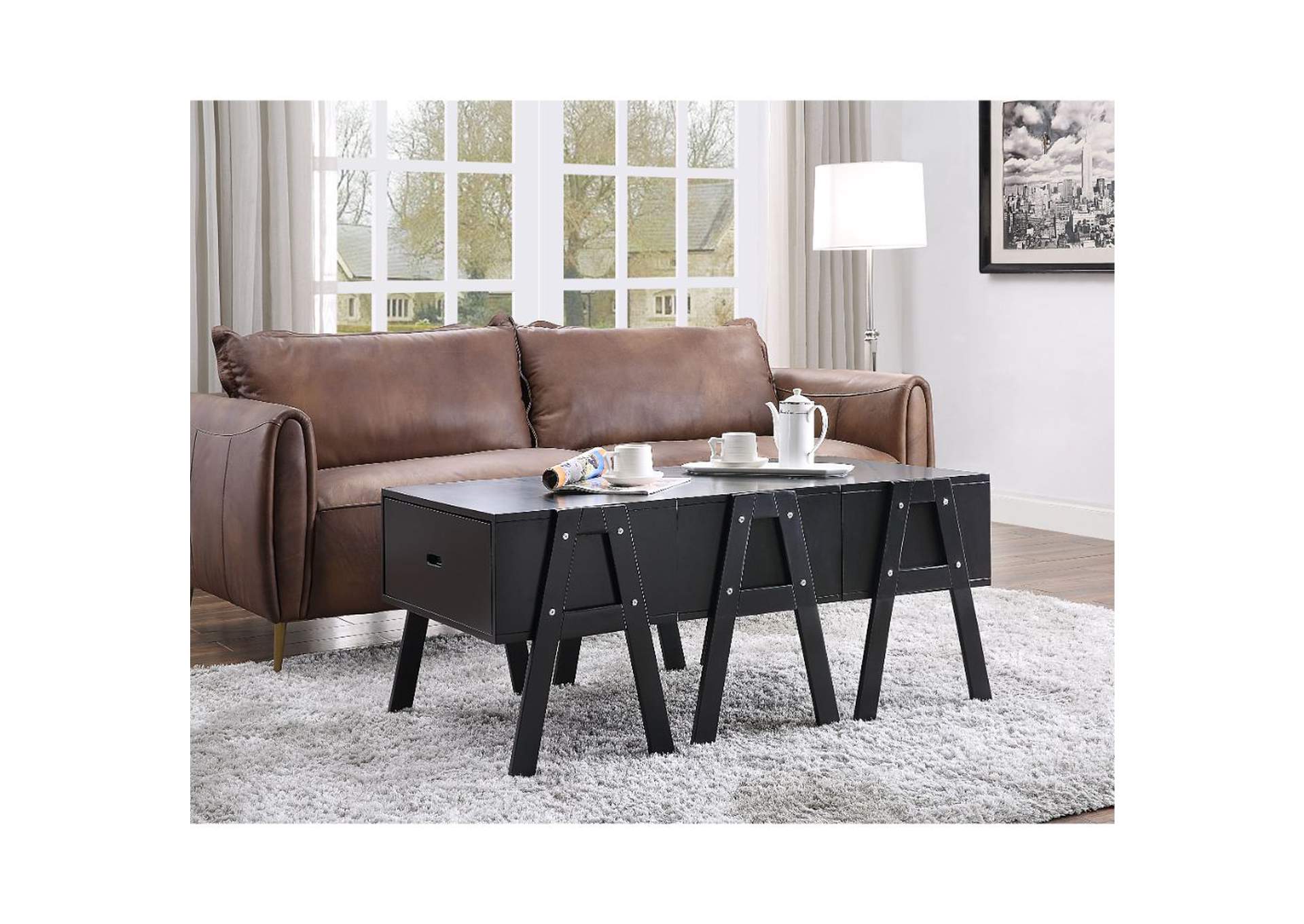 Lonny Coffee Table - Convertible, Black image 1