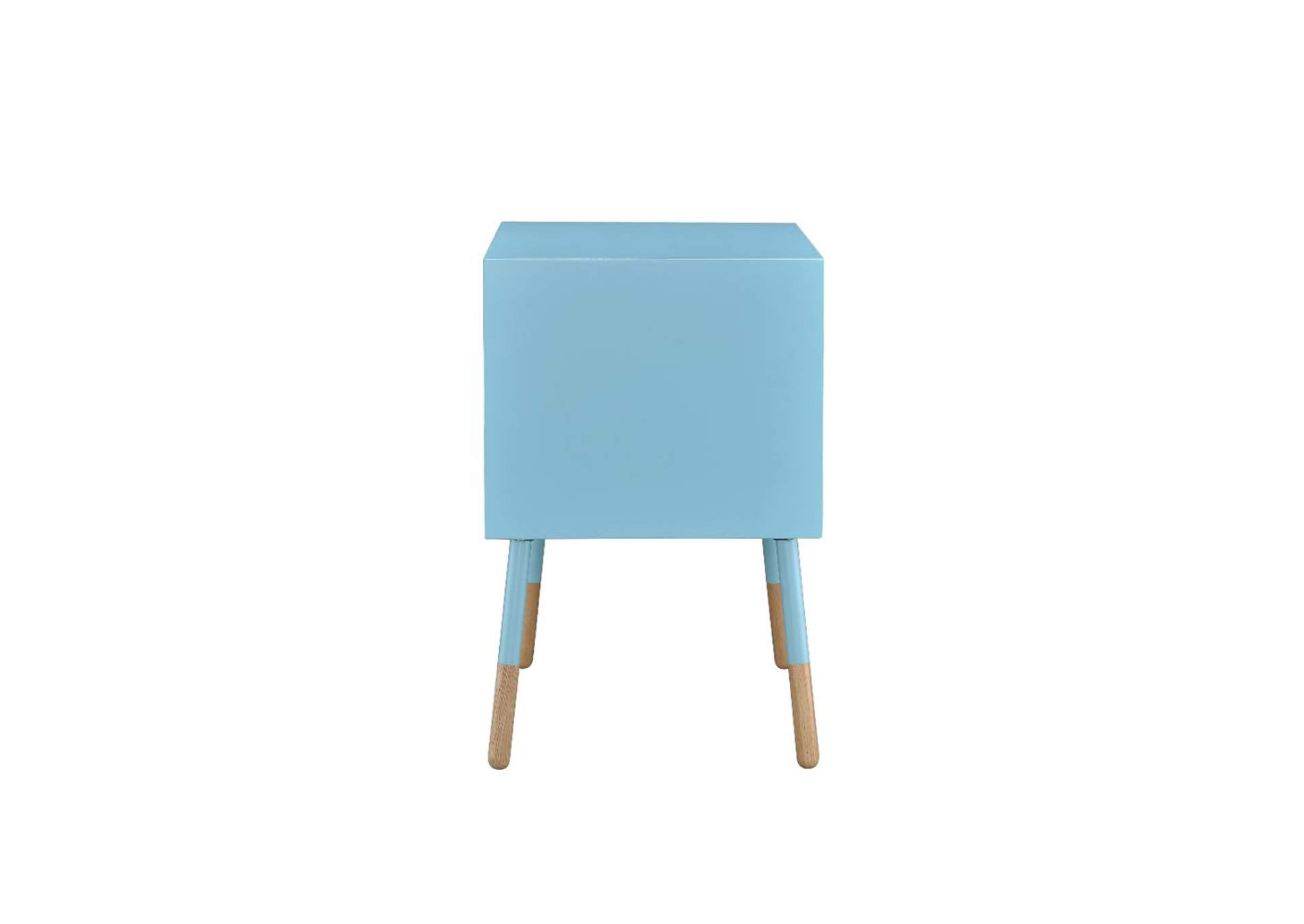 Sonria Ii End Table, Light Blue and Natural image 5