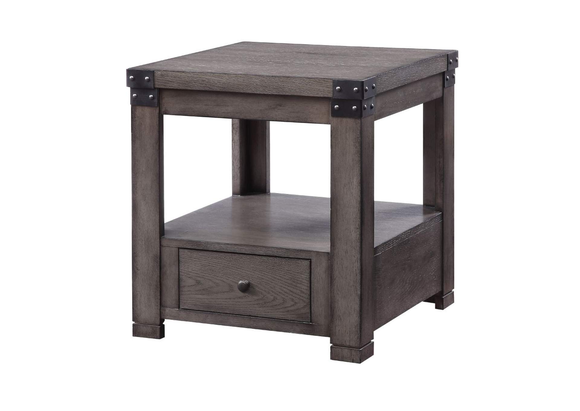 Melville End Table, Ash Gray image 1