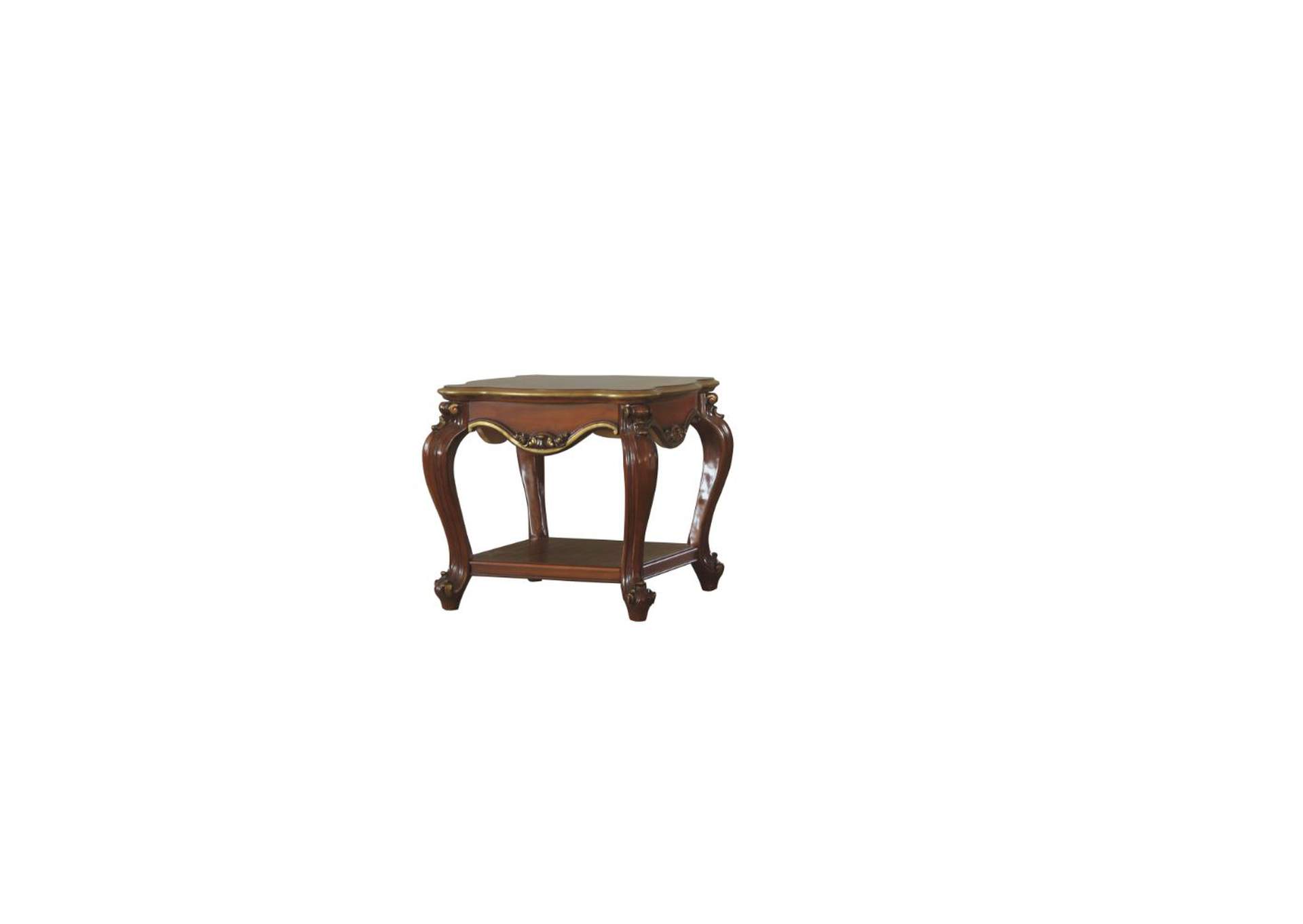 Picardy End Table - 88222 - Traditional, Vintage - Wood, Poly-Resin - Fiberglass - Vintage Cherry Oak image 1