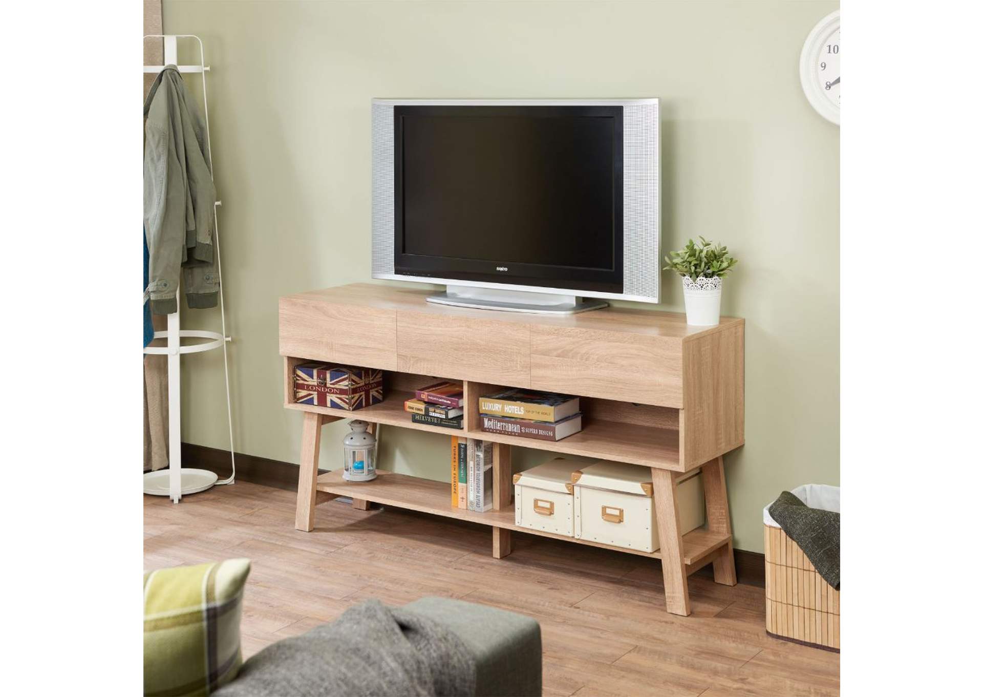 Ariza TV Stand, Rustic Natural image 7