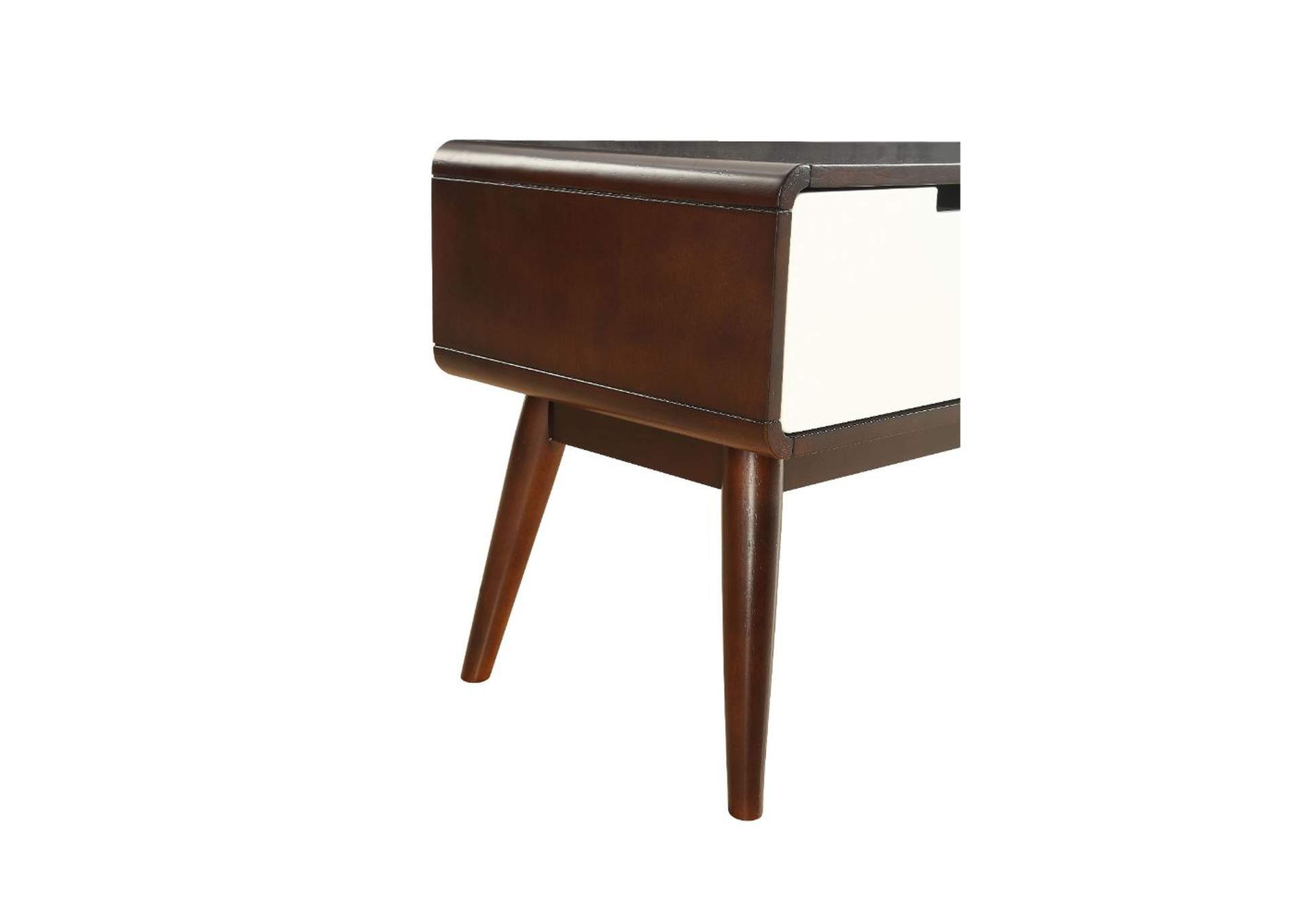 Christa TV Stand, Espresso and White image 7