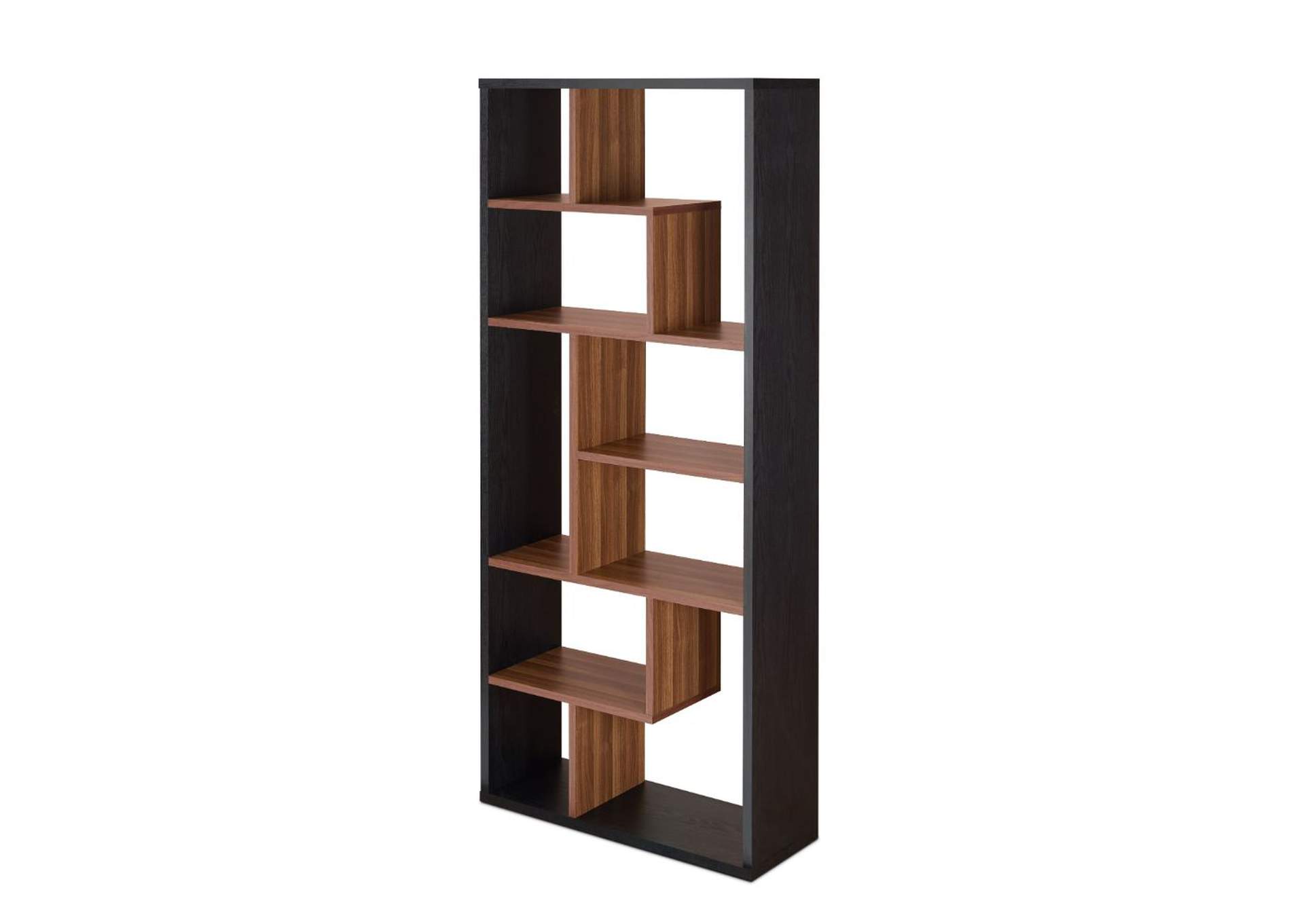 Mileta Ii Bookshelf, Black and Walnut image 1