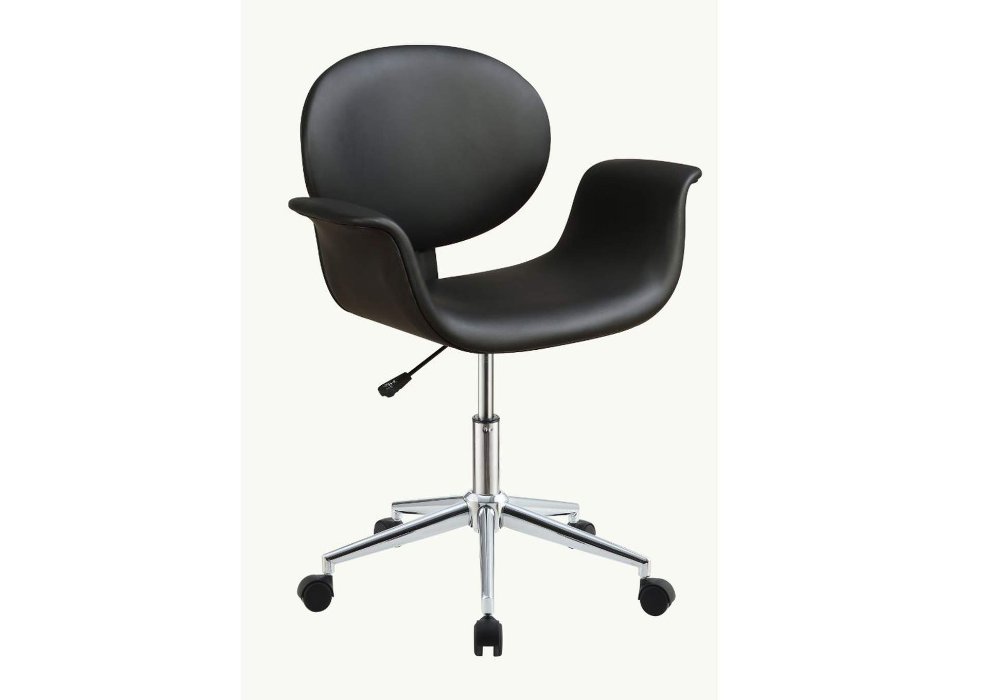 Camila Office Chair, Black Pu image 1