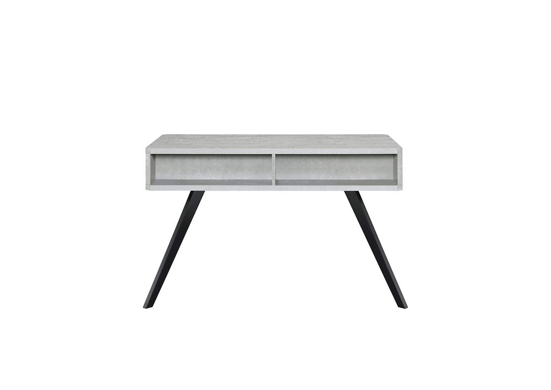Magna Desk, Faux Concrete and Black image 5