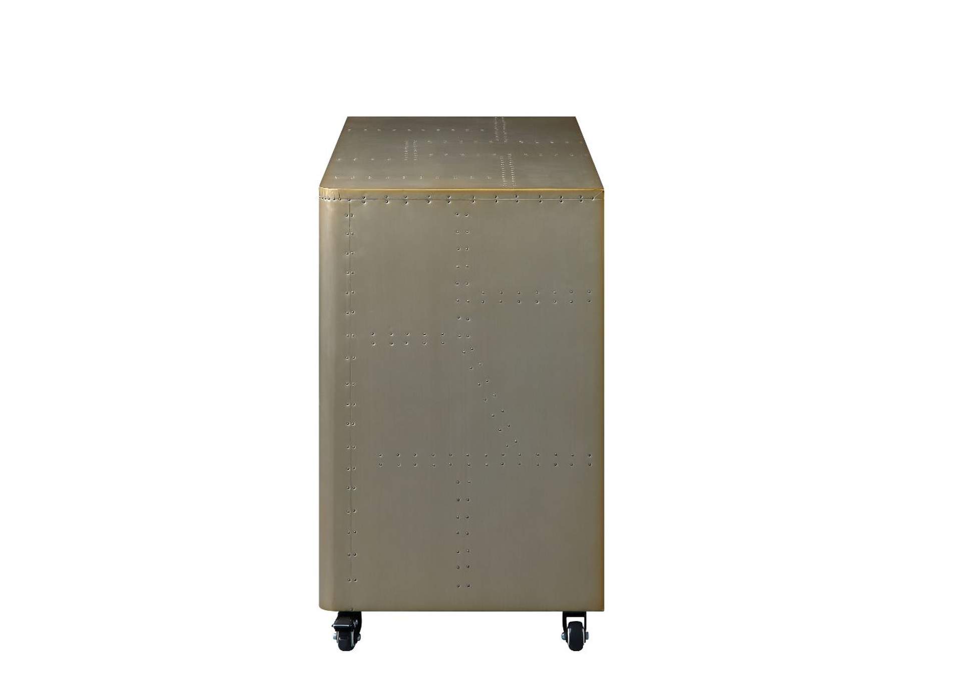 Jennavieve Cabinet, Gold Aluminum image 4