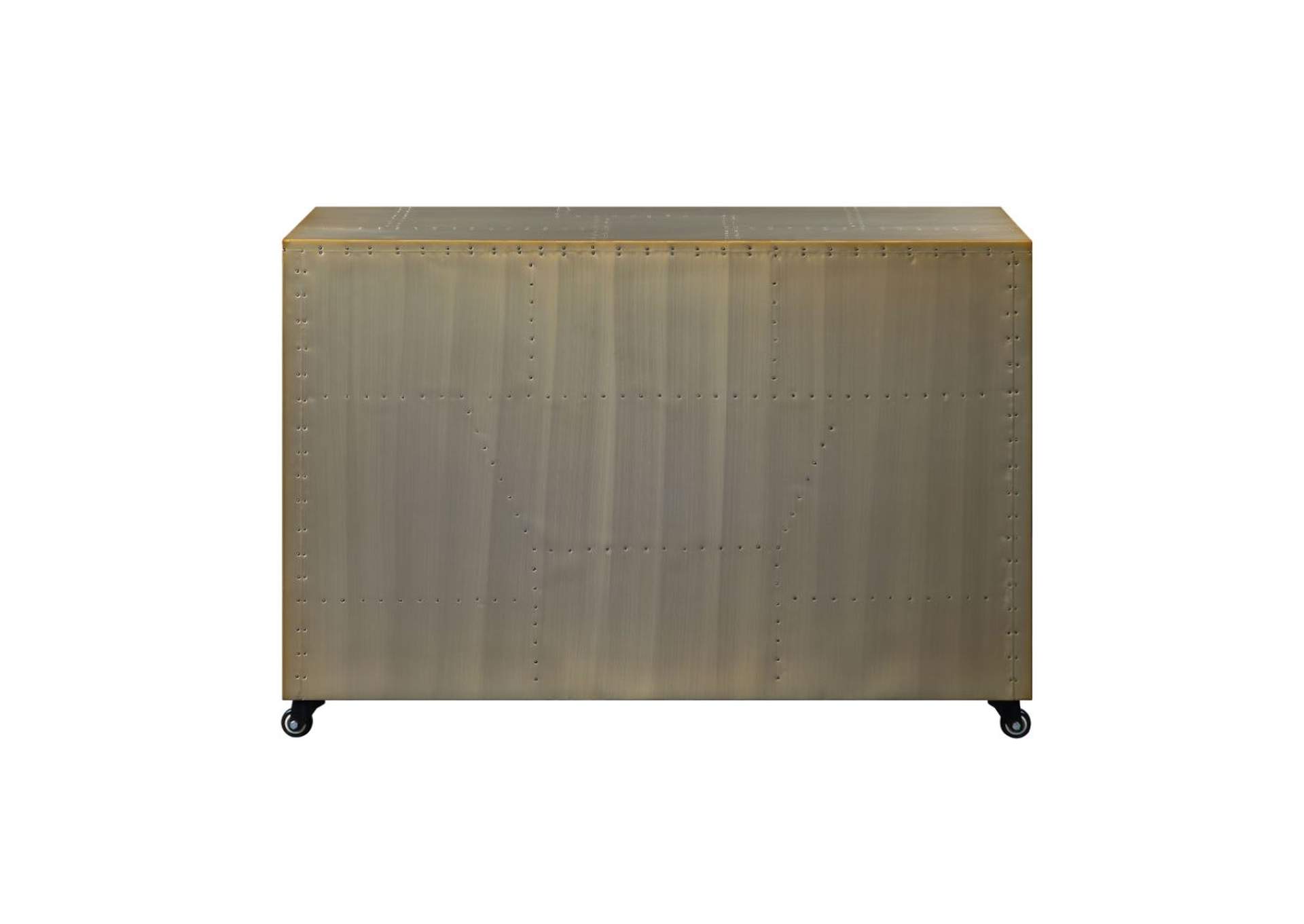 Jennavieve Cabinet, Gold Aluminum image 5