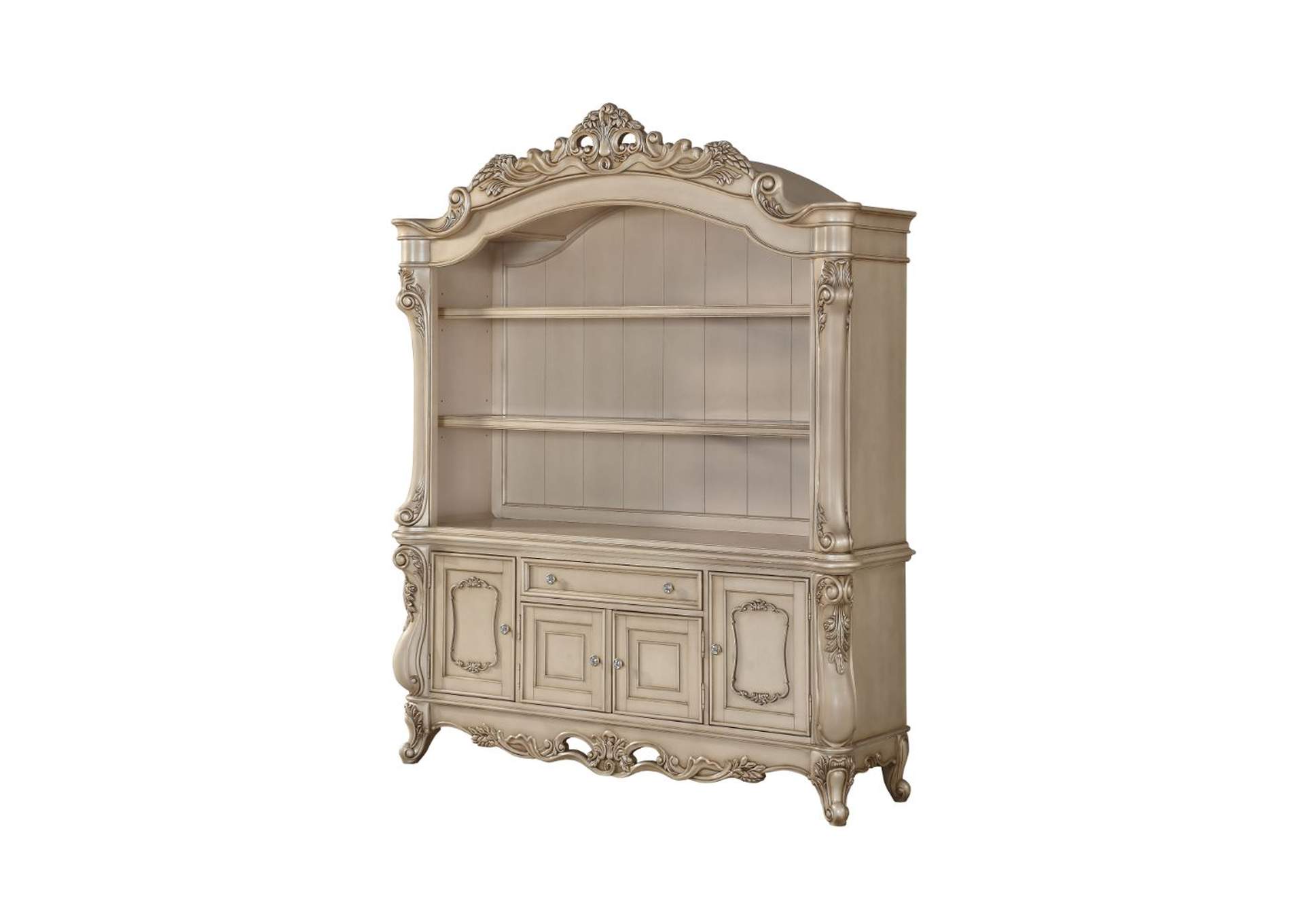 Gorsedd Antique White Bookshelf