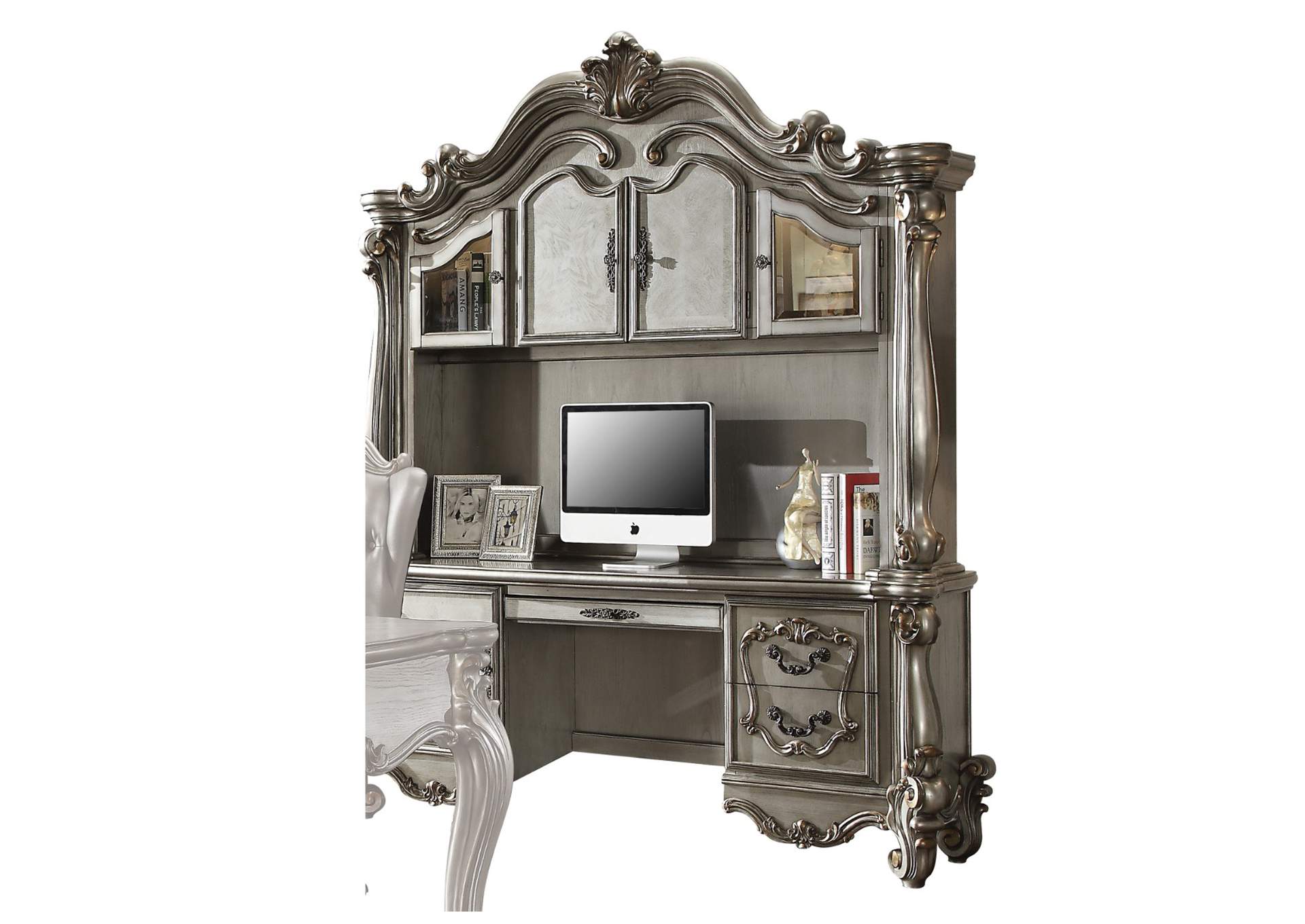 Versailles Executive Computer Desk with Hutch