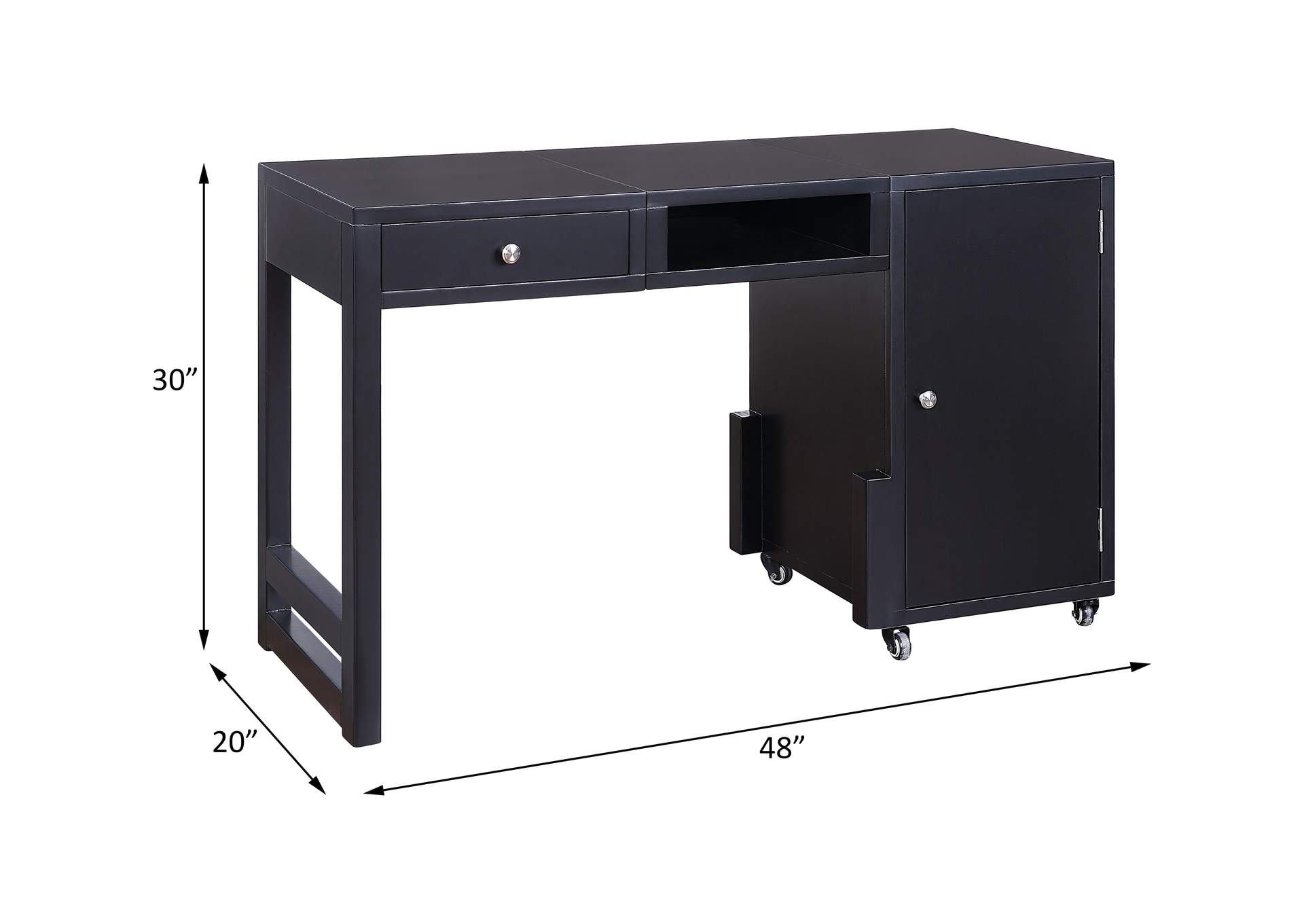 Kaniel Desk - Convertible, Black image 4