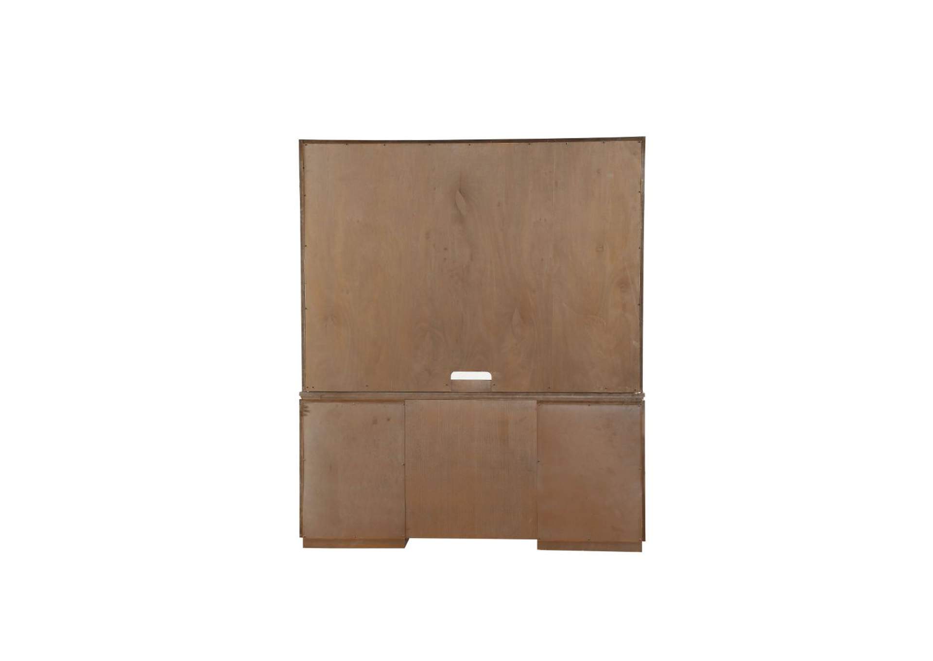 Orianne Computer Desk and Hutch, Antique Gold - 1 Set in 2 Cartons image 5