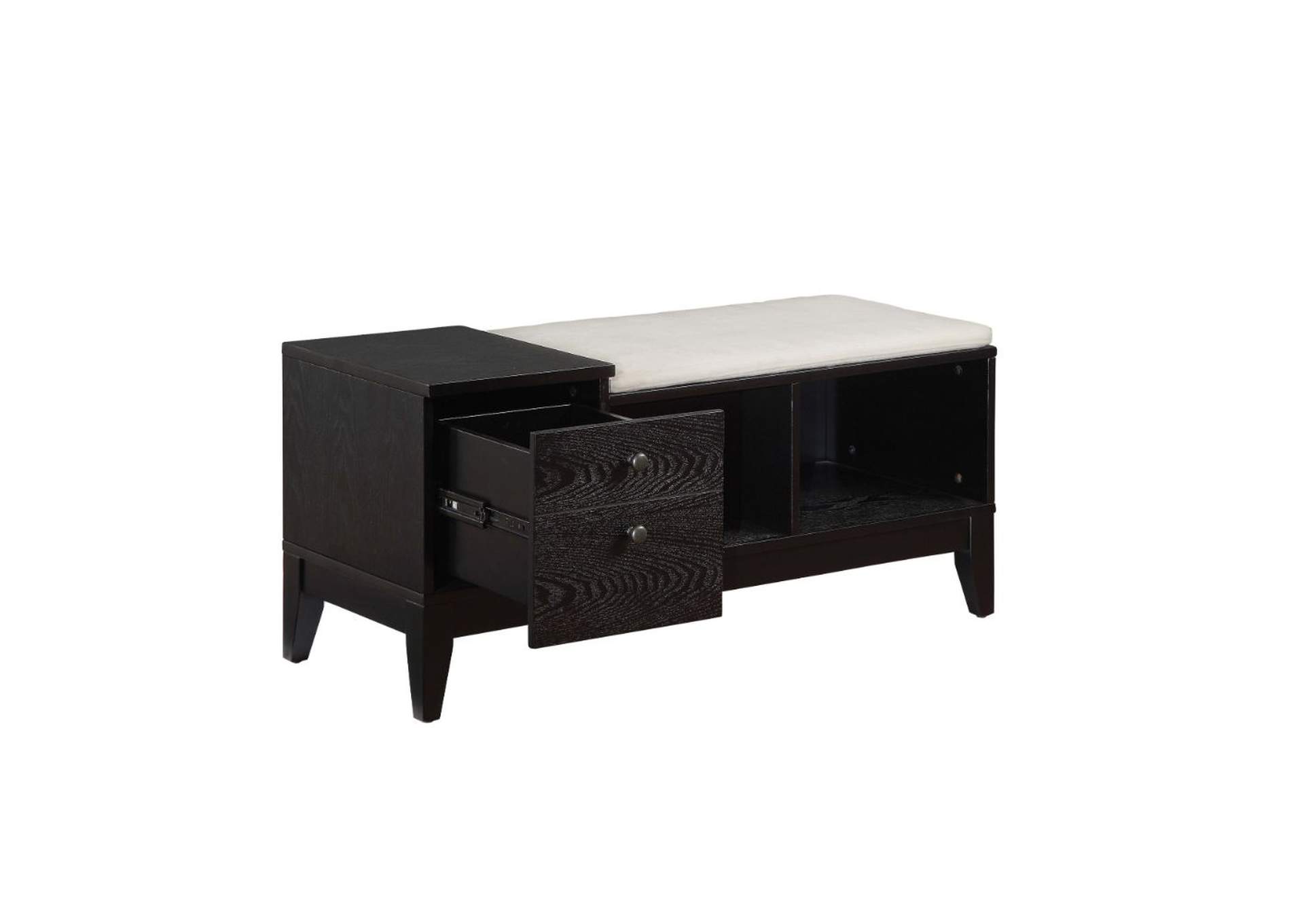 Boyet Bench with Storage, Fabric and Black image 4
