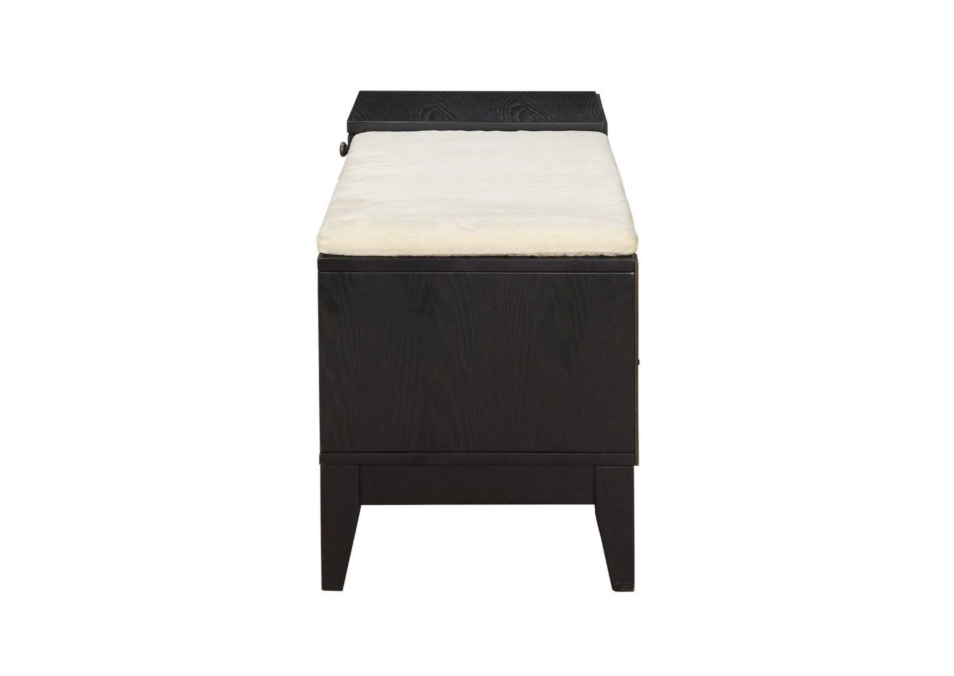 Boyet Bench with Storage, Fabric and Black image 5