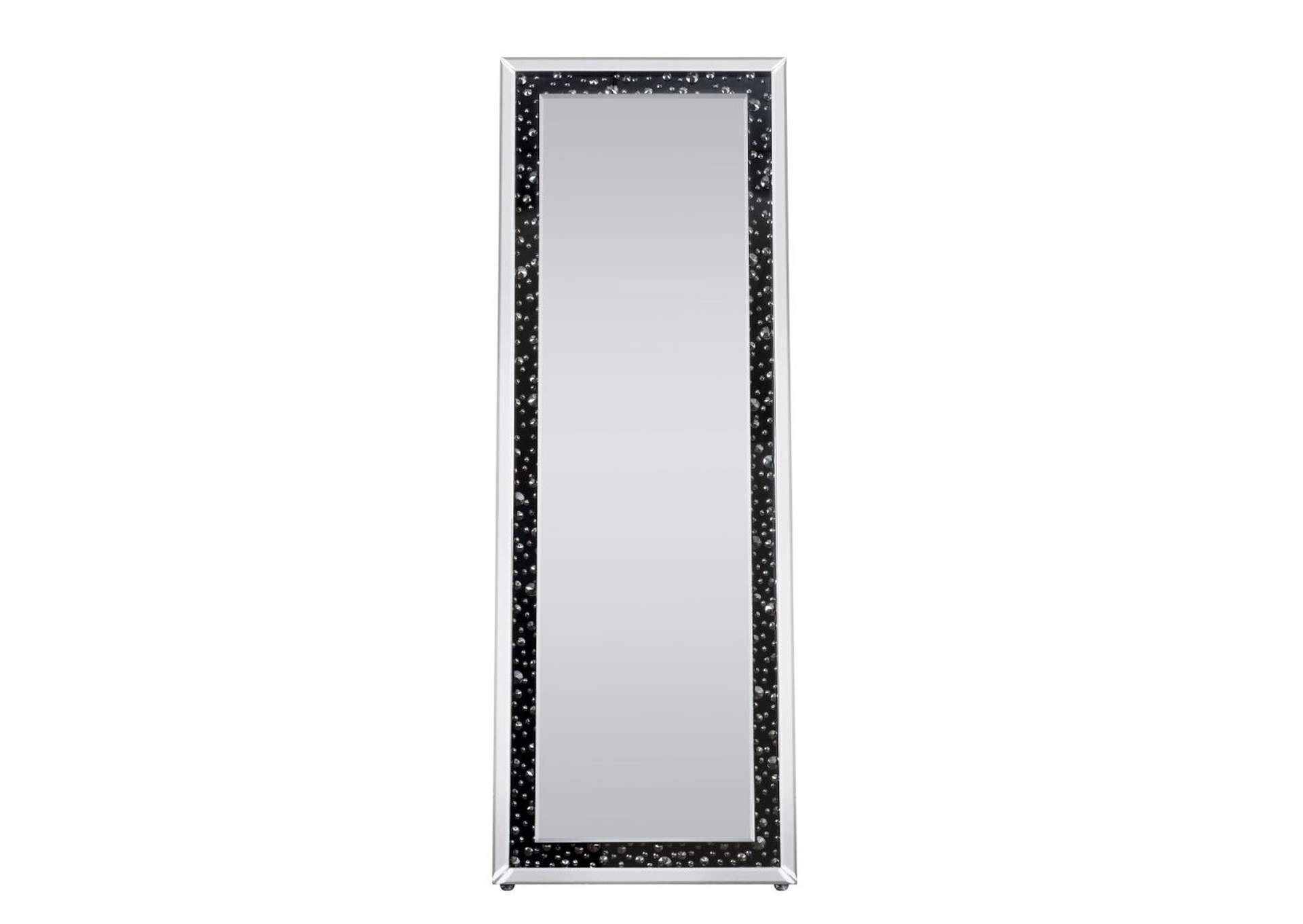 Noor Accent Mirror - Floor, Mirrored and Faux Gemstones image 3