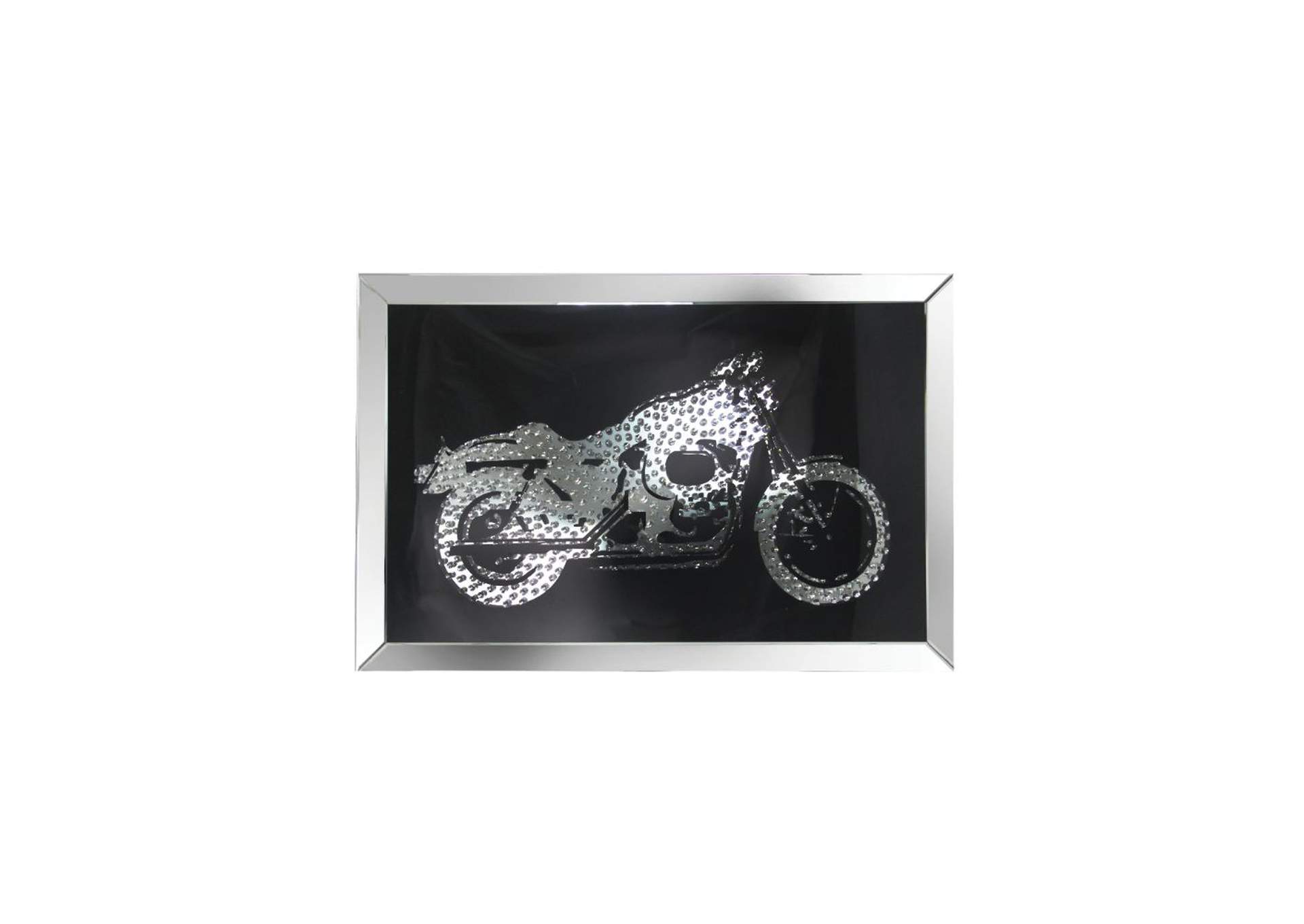 Nevina Wall Art, Mirrored and Crystal Bike image 1