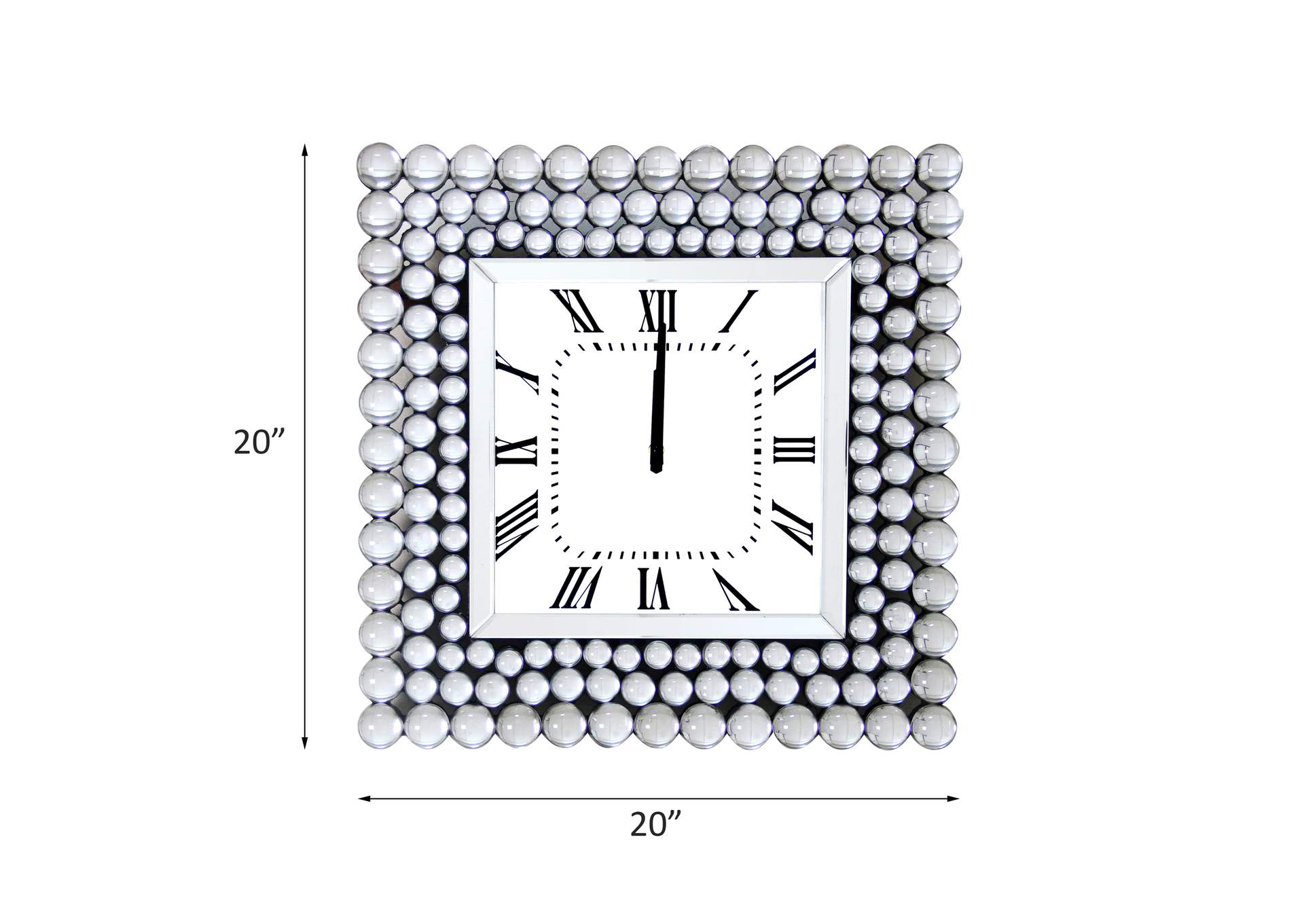Bione Wall Clock, Mirrored image 3