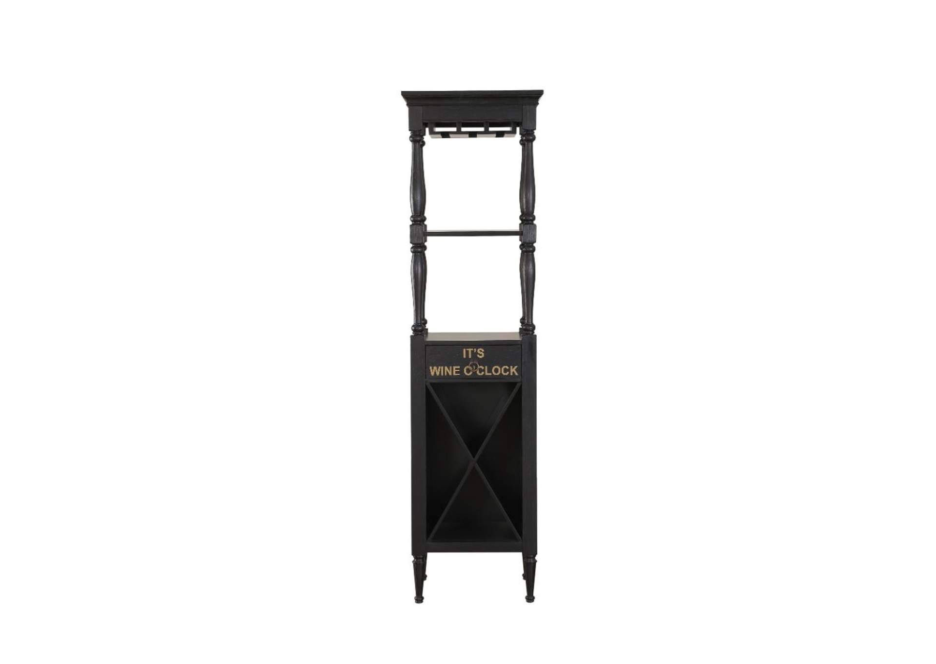 Anthony Wine Cabinet, Antique Black image 3