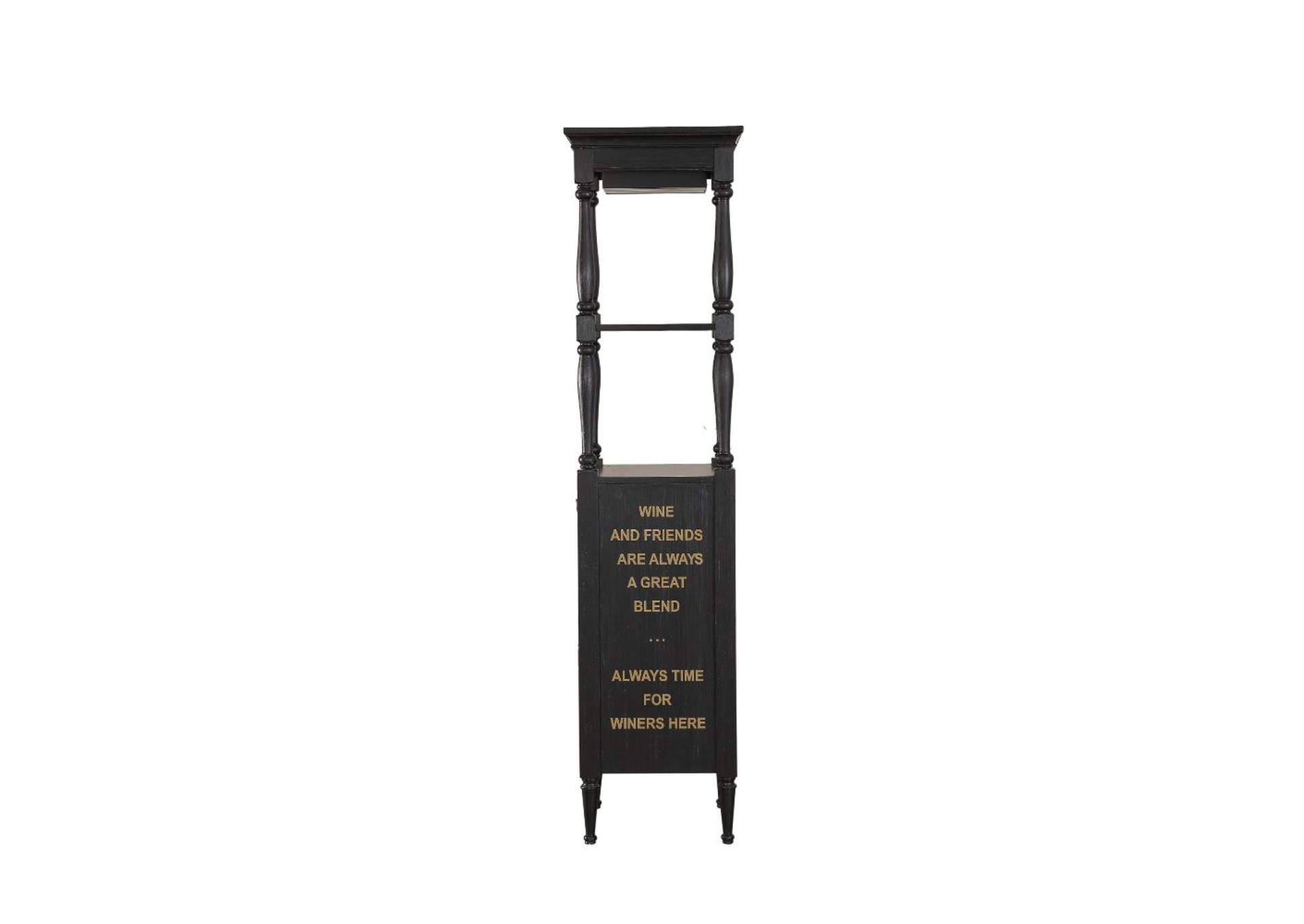 Anthony Wine Cabinet, Antique Black image 4