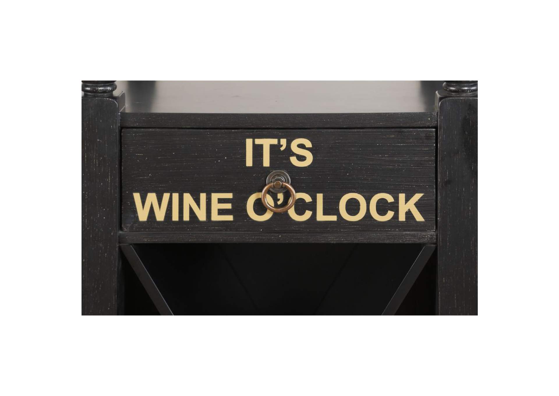 Anthony Wine Cabinet, Antique Black image 7