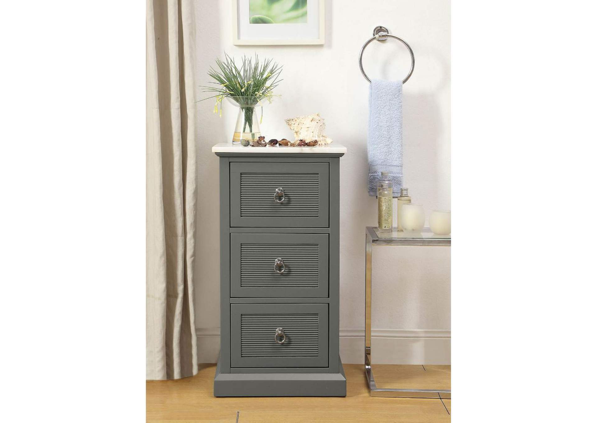 Swart Cabinet, Marble and Gray image 1