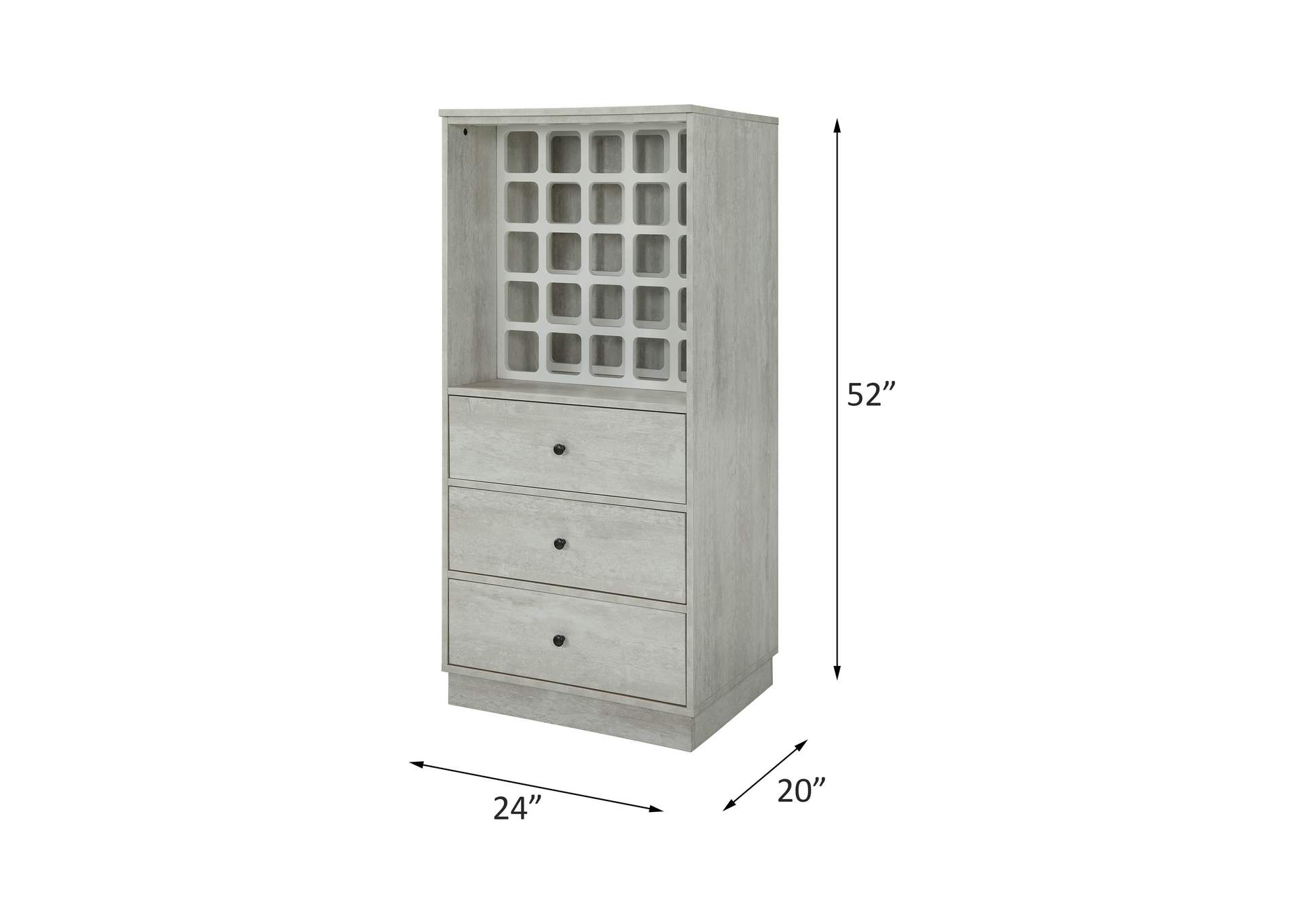 Wiesta Wine Cabinet, Antique White image 10